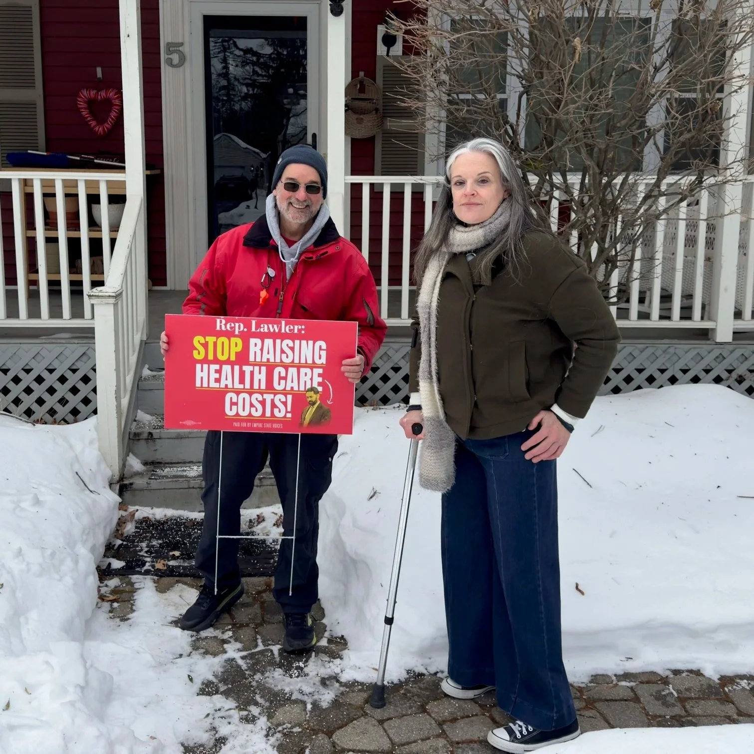 STOP RAISING OUR HEALTH CARE COSTS: Frustrated New Yorkers Blanket Pearl River and Nyack With Yard Signs