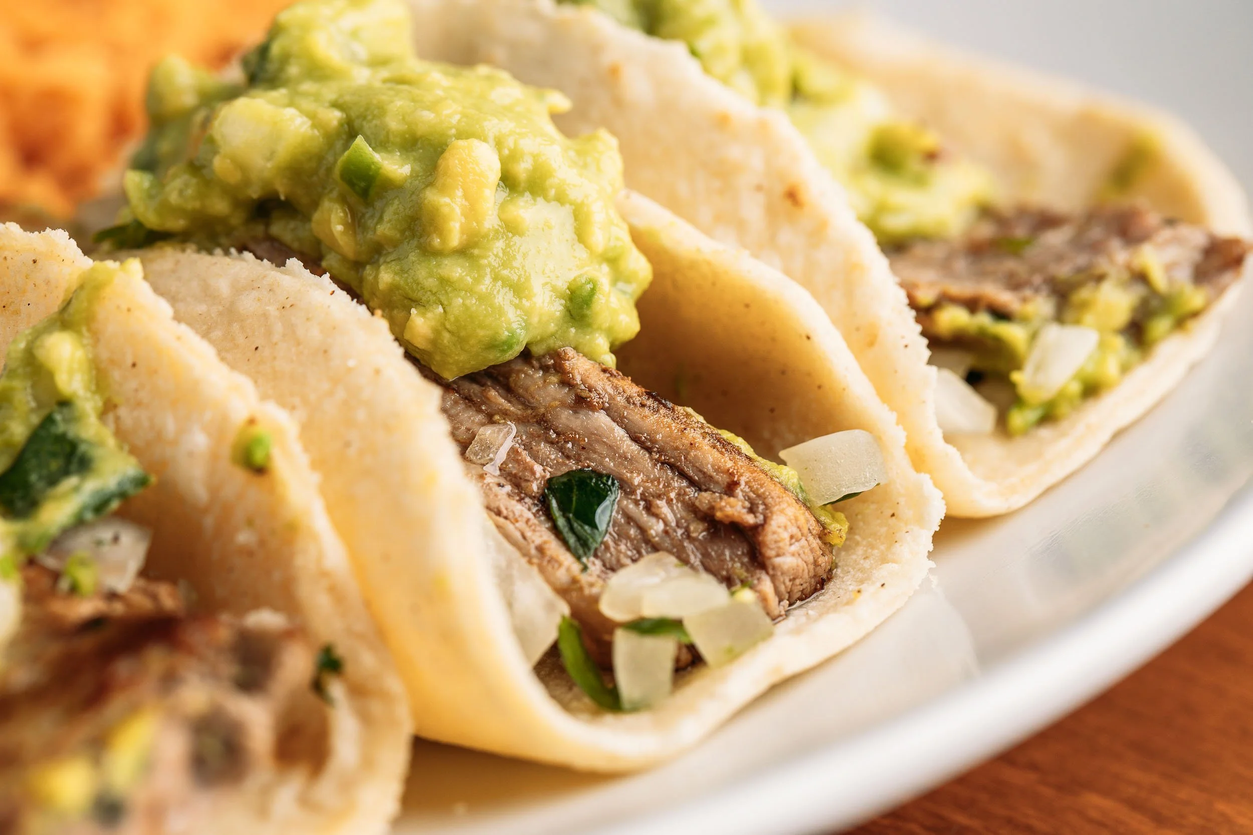 close up of tacos
