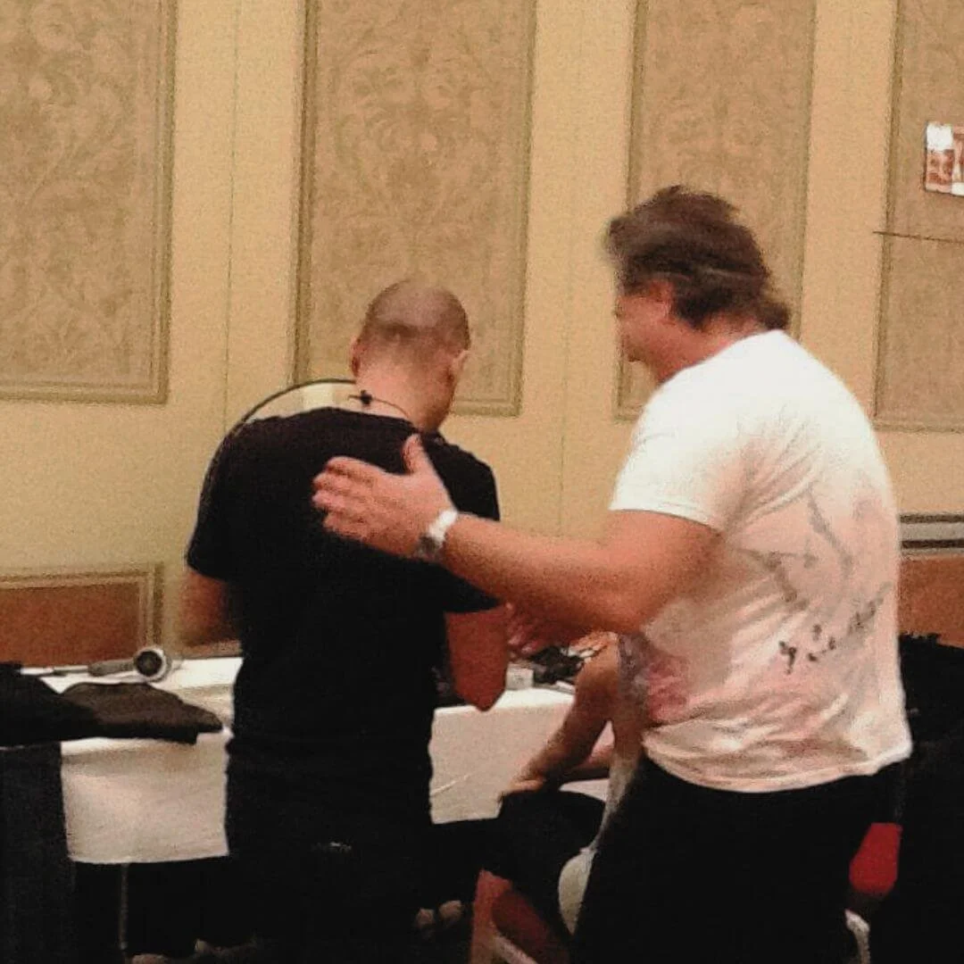  Fabio Sementilli and Galini in Vegas prep for Sassoon Event