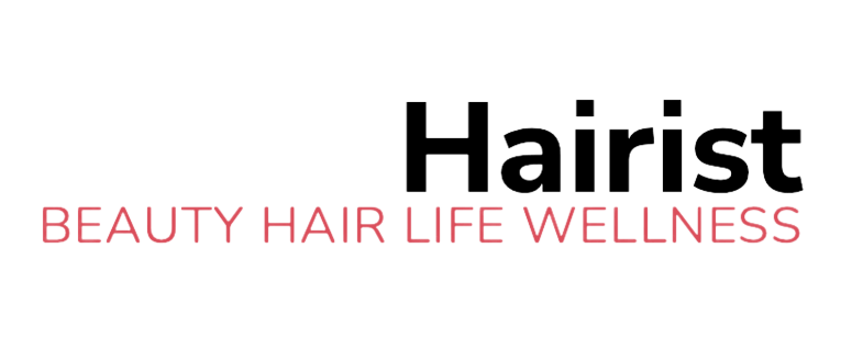 Logo with the text 'Hairist' in bold, and 'BEAUTY HAIR LIFE WELLNESS' in smaller font below.