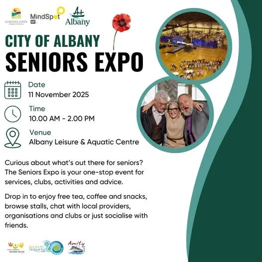 Come down to the Albany Leisure and Aquatic Centre today and say hello to our Manager, Sarah. 

She will be there from 10am - 2pm. You will be able to explore a wide range of stalls, demonstrations and activities designed to connect, inform and inspi