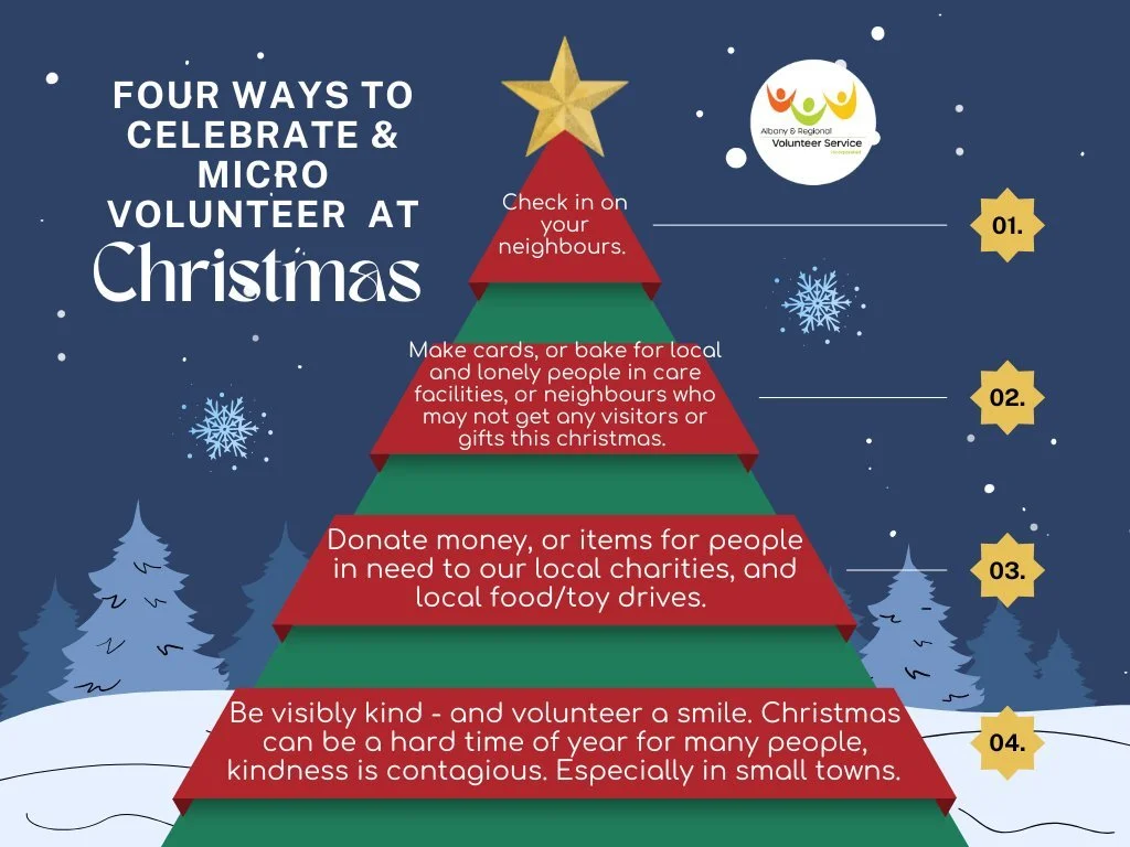 ✨ Volunteering at Christmas doesn&rsquo;t have to be big, bold, or time-consuming ✨

The festive season is busy enough already - but giving back can be as simple as the little things. A kind gesture, a small donation, or a few minutes of your time ca