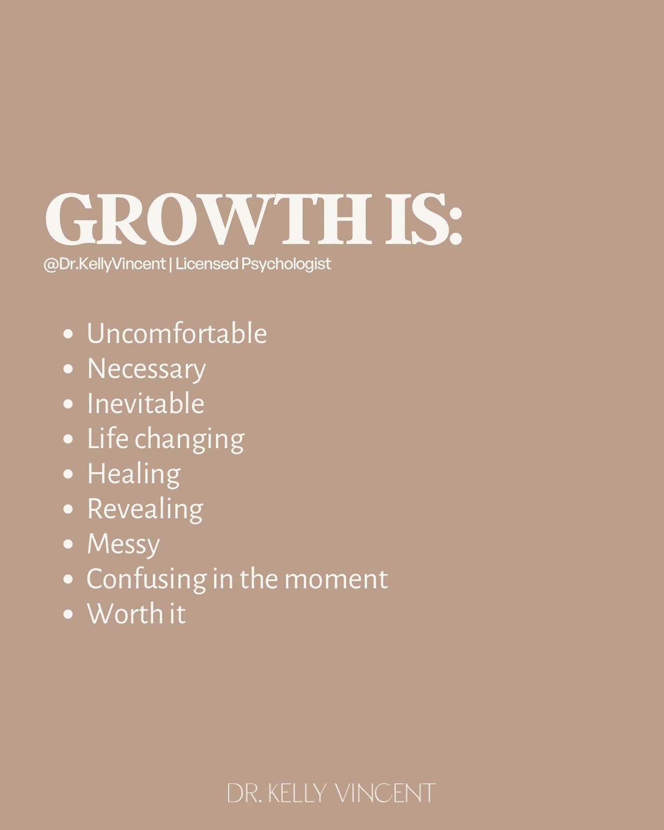 If you are currently in the midst of healing, ❤️&zwj;🩹remember that growth can be ALL the things. 

It often includes layers📚 of emotions, with many ups, downs, twists, and turns. 🔁

Allow yourself the space 🧘🏼&zwj;♀️you need to gently work your