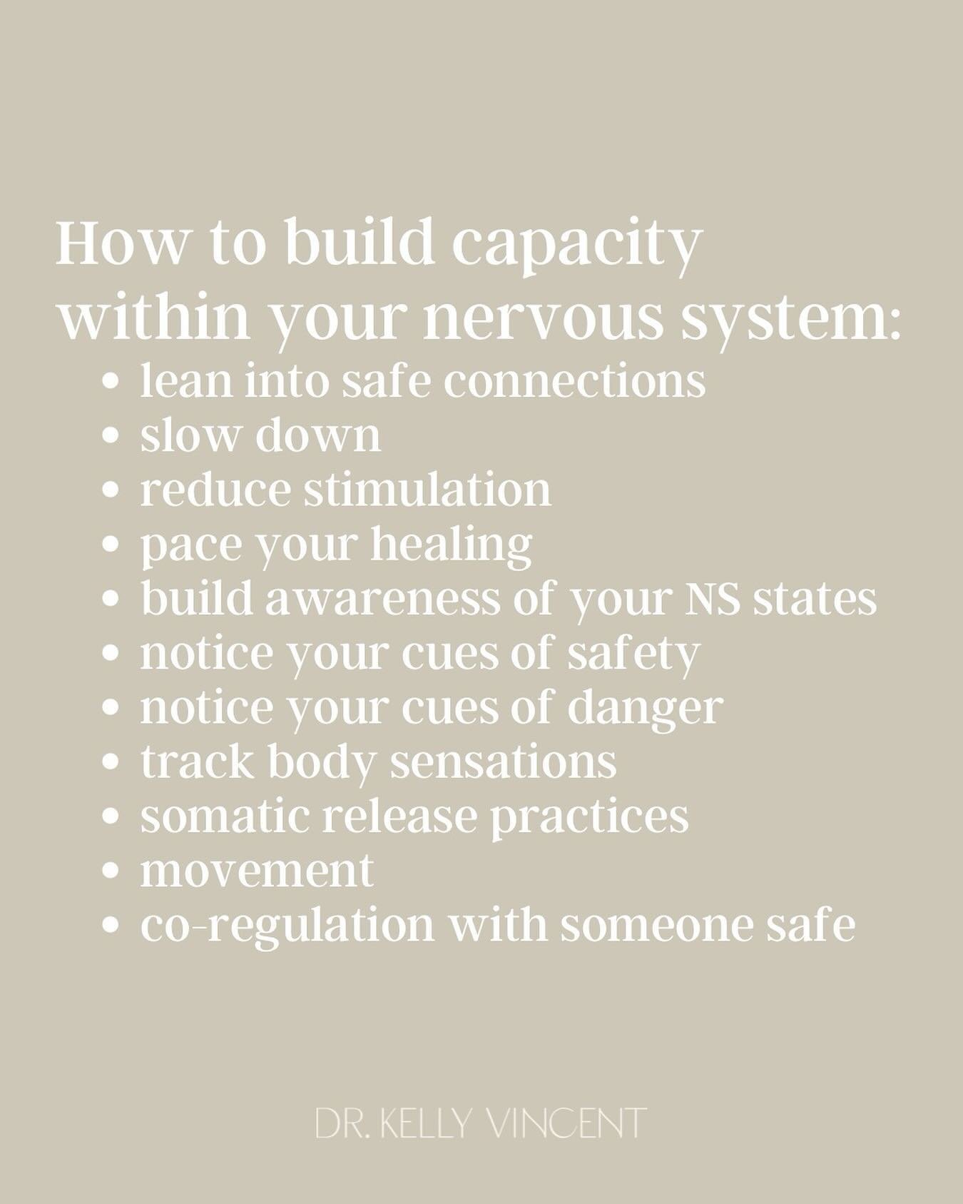 Nervous System regulation 🧘🏼&zwj;♀️ doesn&rsquo;t have to be big. 

It can be the subtle shifts 👉 throughout our day or intentional changes we tweak within our lifestyle. 🌿

Our nervous system has an innate knowledge 🧠of what feels safe and what