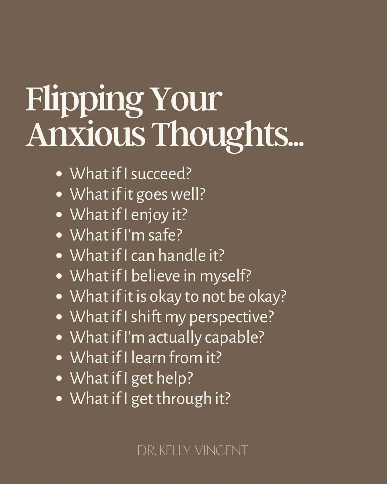 Sometimes, a small shift ➡️ in perspective can make a big difference.

Anxiety tends to be loud and convincing 😵&zwj;💫&mdash;it demands your attention and presents itself as absolute truth. That&rsquo;s because it&rsquo;s wired for protection, alwa
