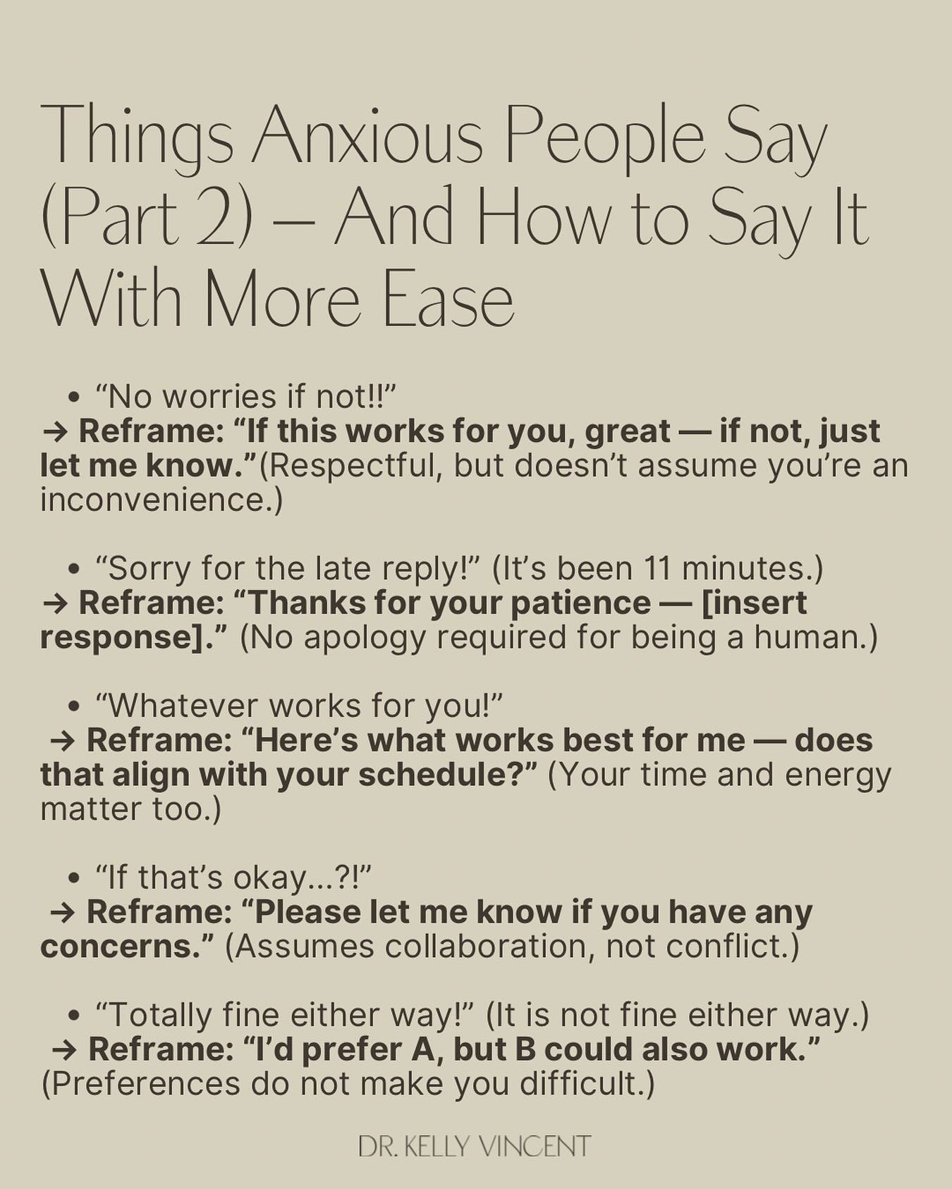 For my anxious communicators 🙋🏻&zwj;♀️: 
👉🏼You don&rsquo;t have to apologize for existing. 
👉🏼You don&rsquo;t have to shrink to be accepted. 
👉🏼You can express your needs and still be kind.

We&rsquo;re allowed to take up space here.
(And yes