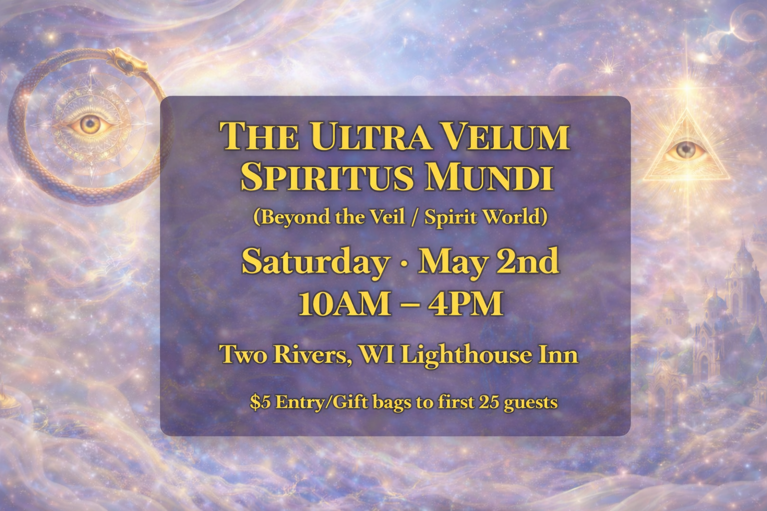 The Ultra Velum Spiritus Mundi (latin for behind the veil /spirit world)