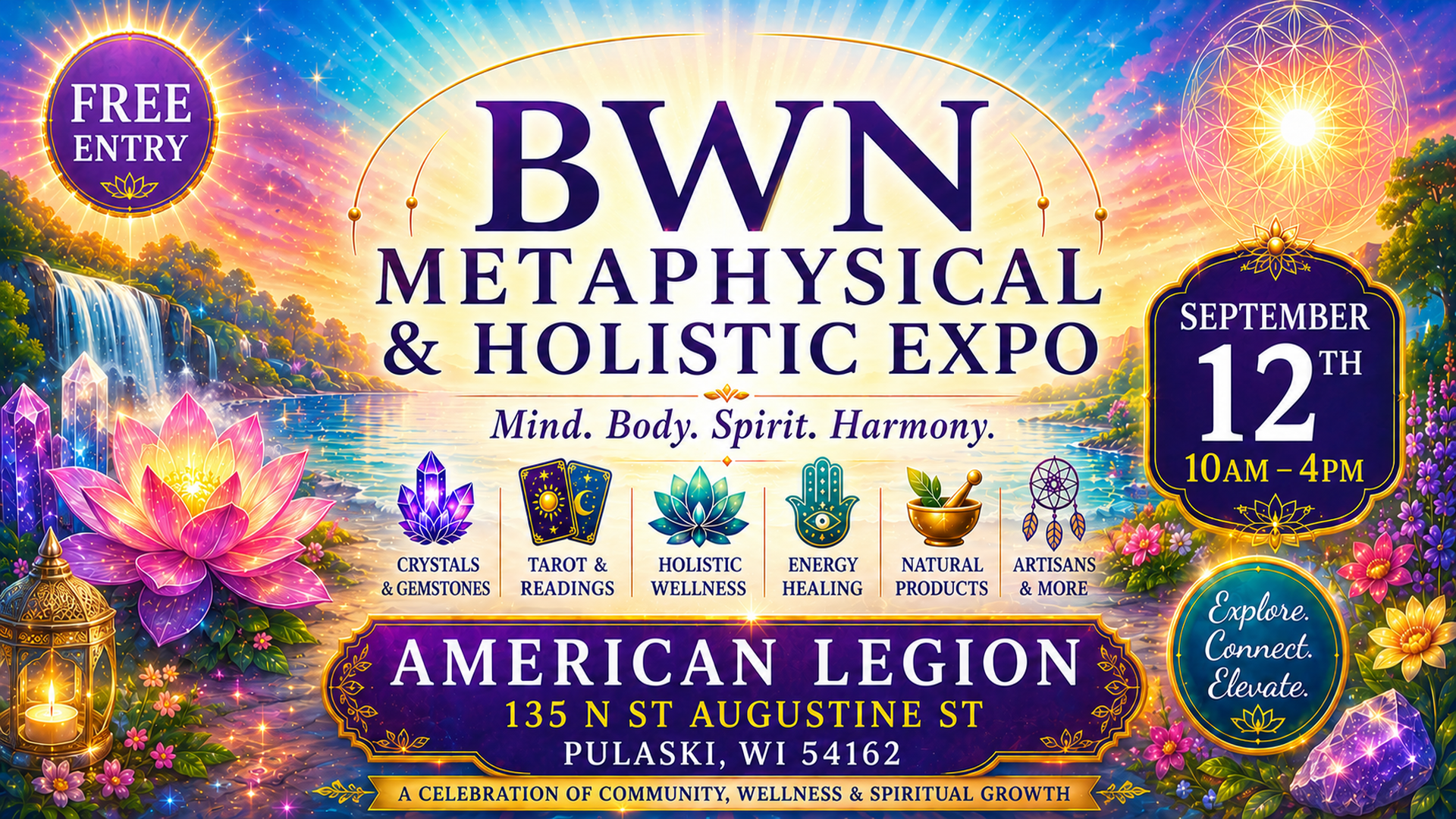 BWN Metaphysical &amp; Holistic Expo- Pulaski, WI 