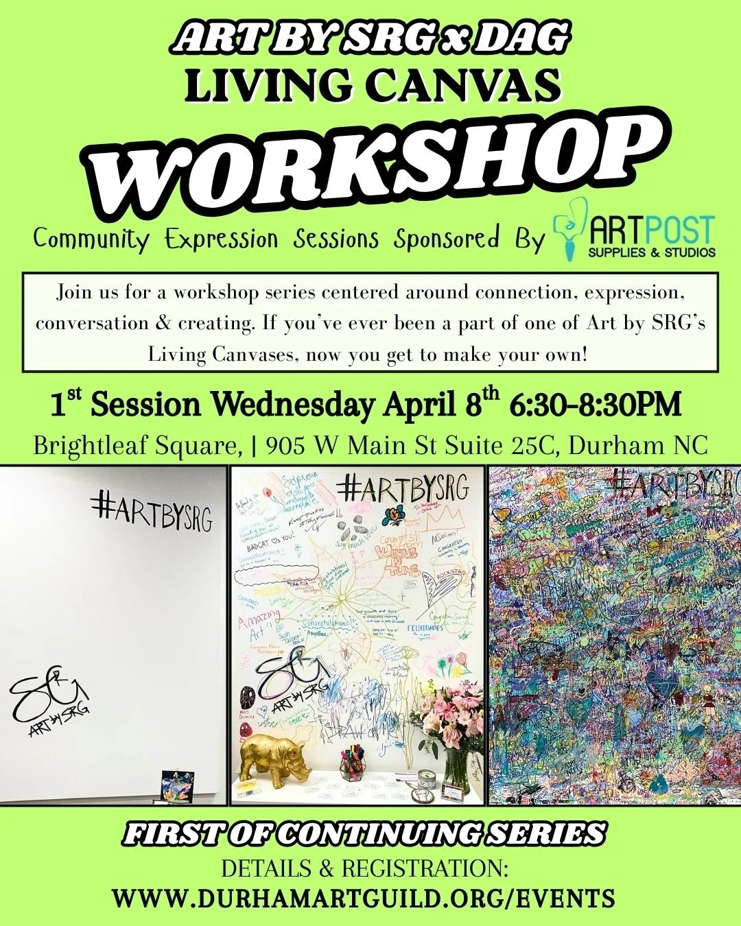 BrightLeaf Launch Party! Living Mural Project 