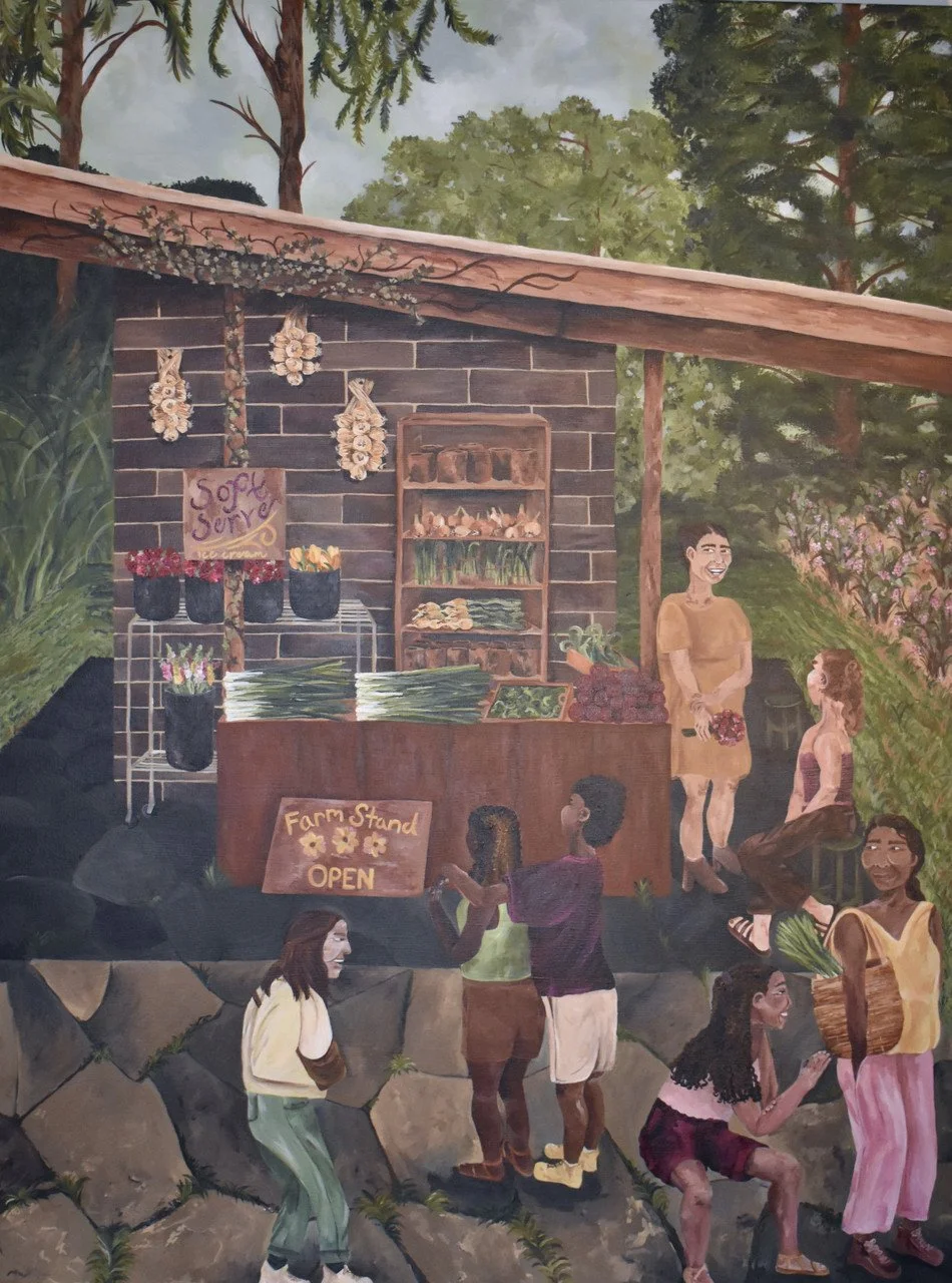 "Springtime" by Antonia Brown; acrylic on canvas; 2023