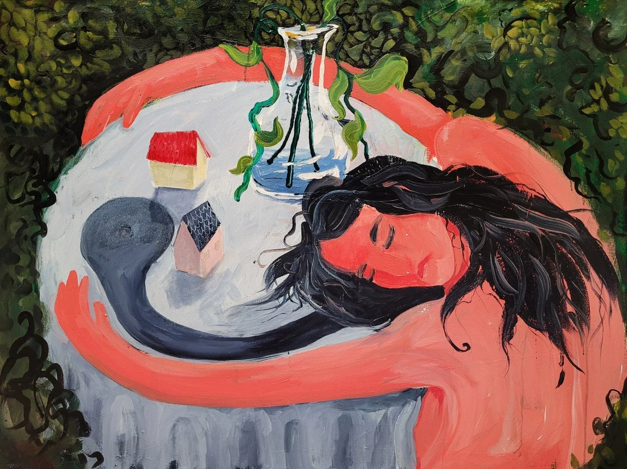 "Cherish" by McKayla Walker; acrylic on canvas; 2023 
