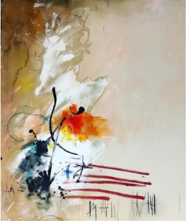 Fallen Star;
Mixed Media on canvas;
28’’ x 50’’.