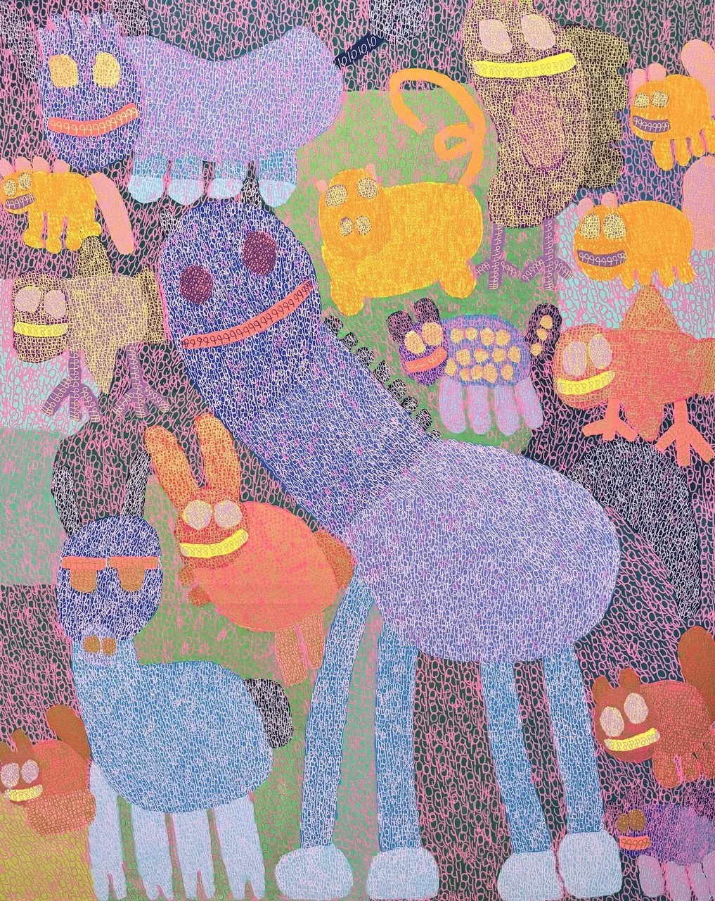 The Horse is Having a Chilling Day Because He is With the Animals by KING GODWIN