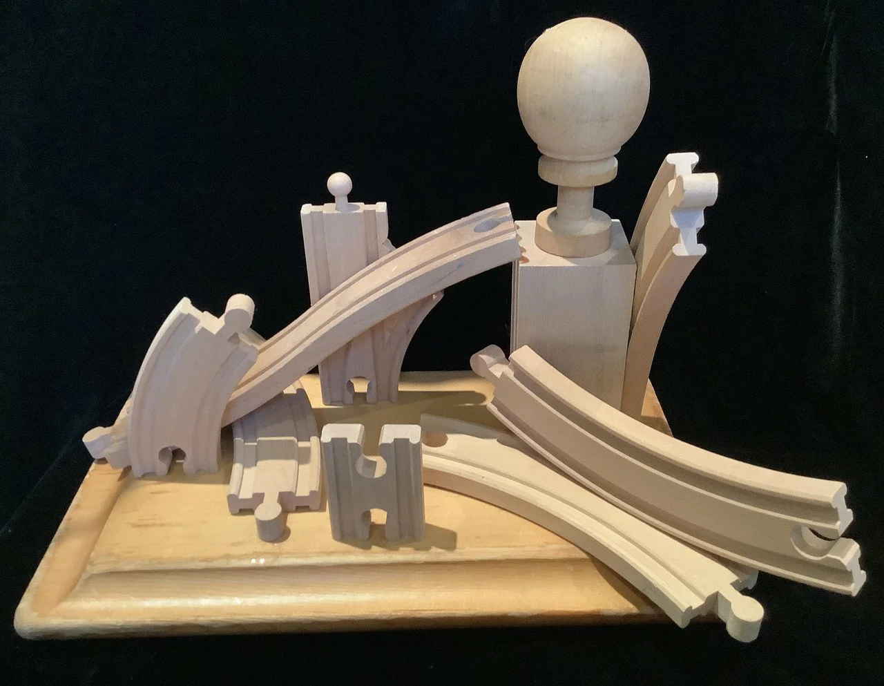 "Return to Childhood Memories" by Mitzie Jokich Feltch;  found object assemblage; 2024