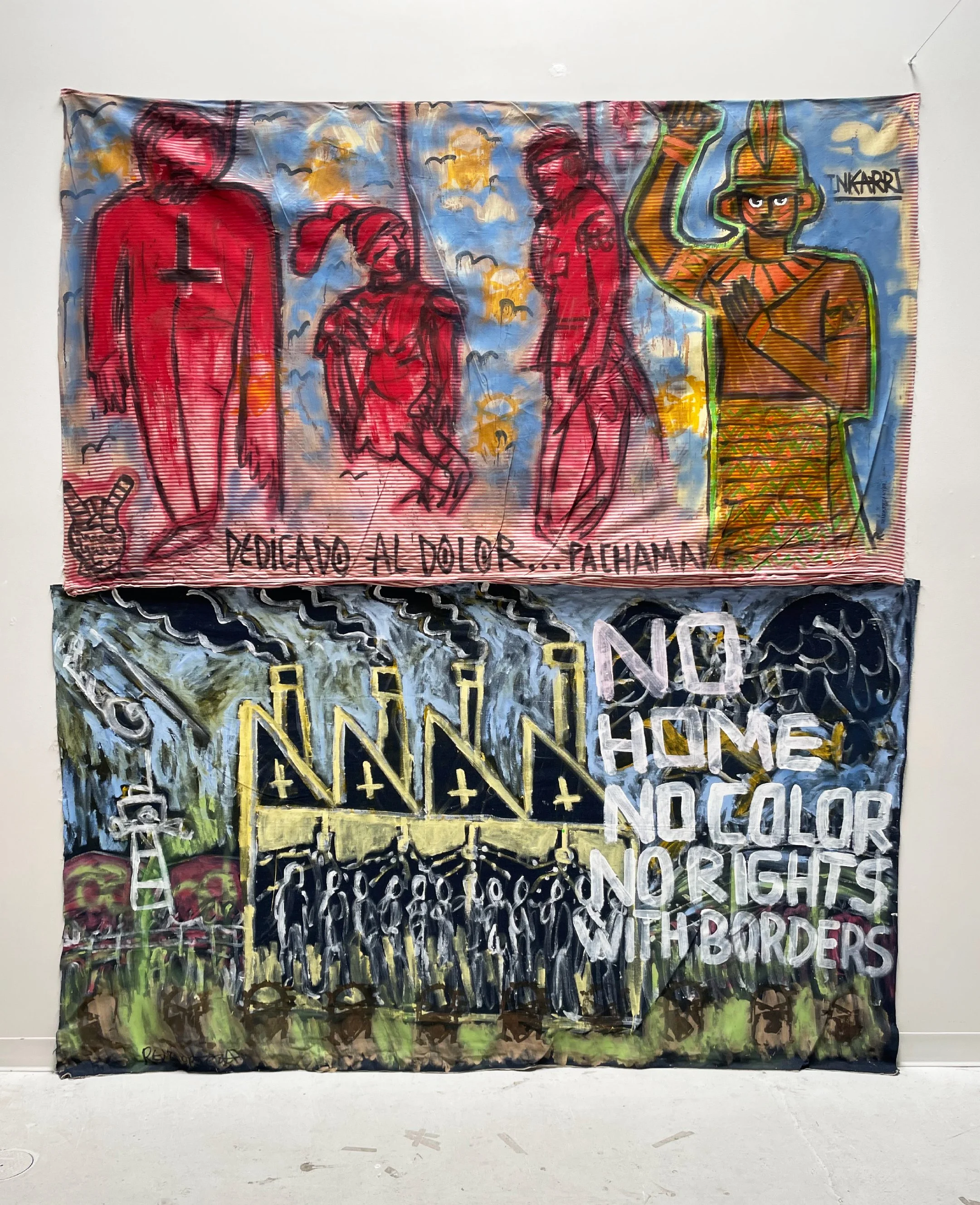 No Home No Colors No Rights With Borders / Inkarri