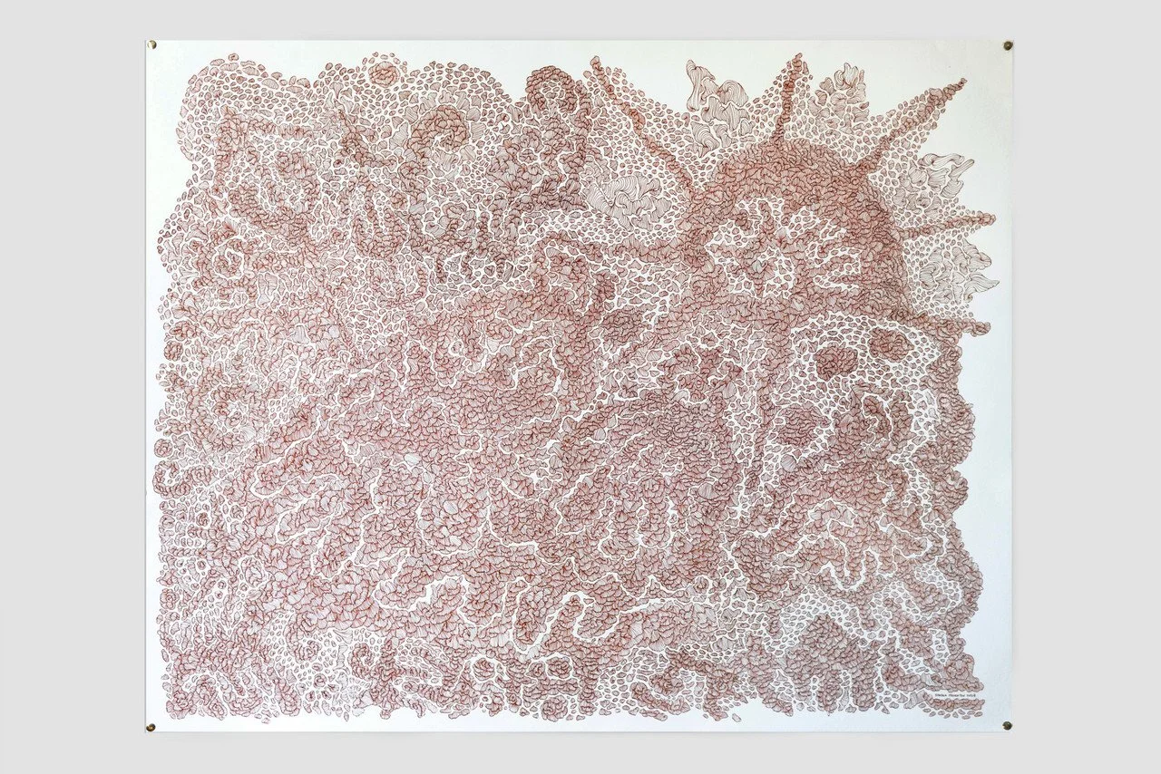 "Soul Atom II" by Shayla Thornton; ink pen; 2024