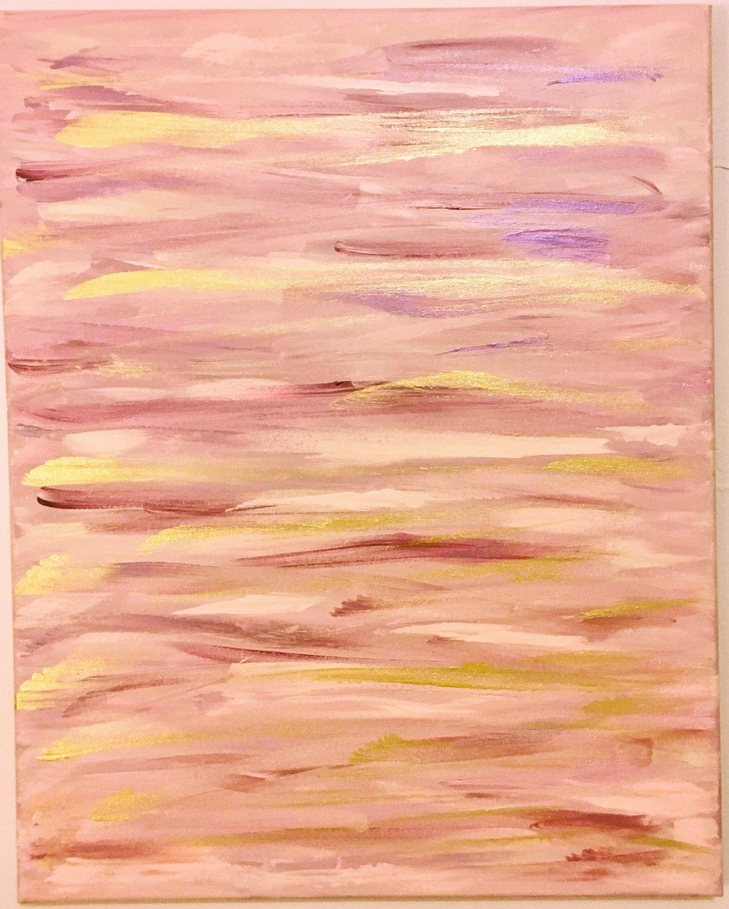 "Desert Blush" by Khadijah Abdul-Wakil; acrylic paint on canvas; 2024