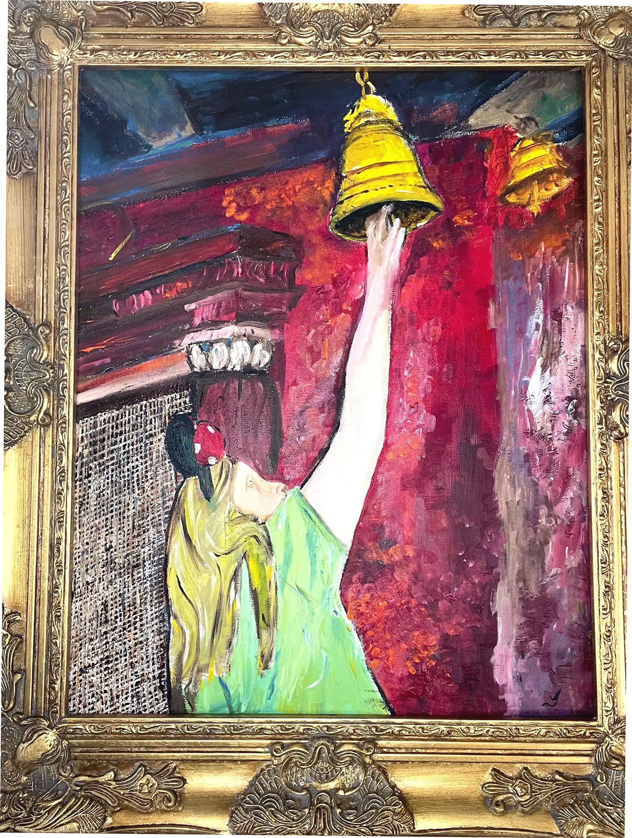 The Girl With The Bell At Expedition Everest by Leopardstripe