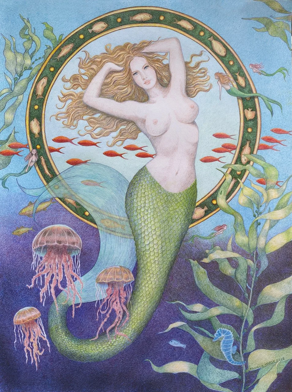 Pam Marsh- Mermaid with Jellyfish.jpeg