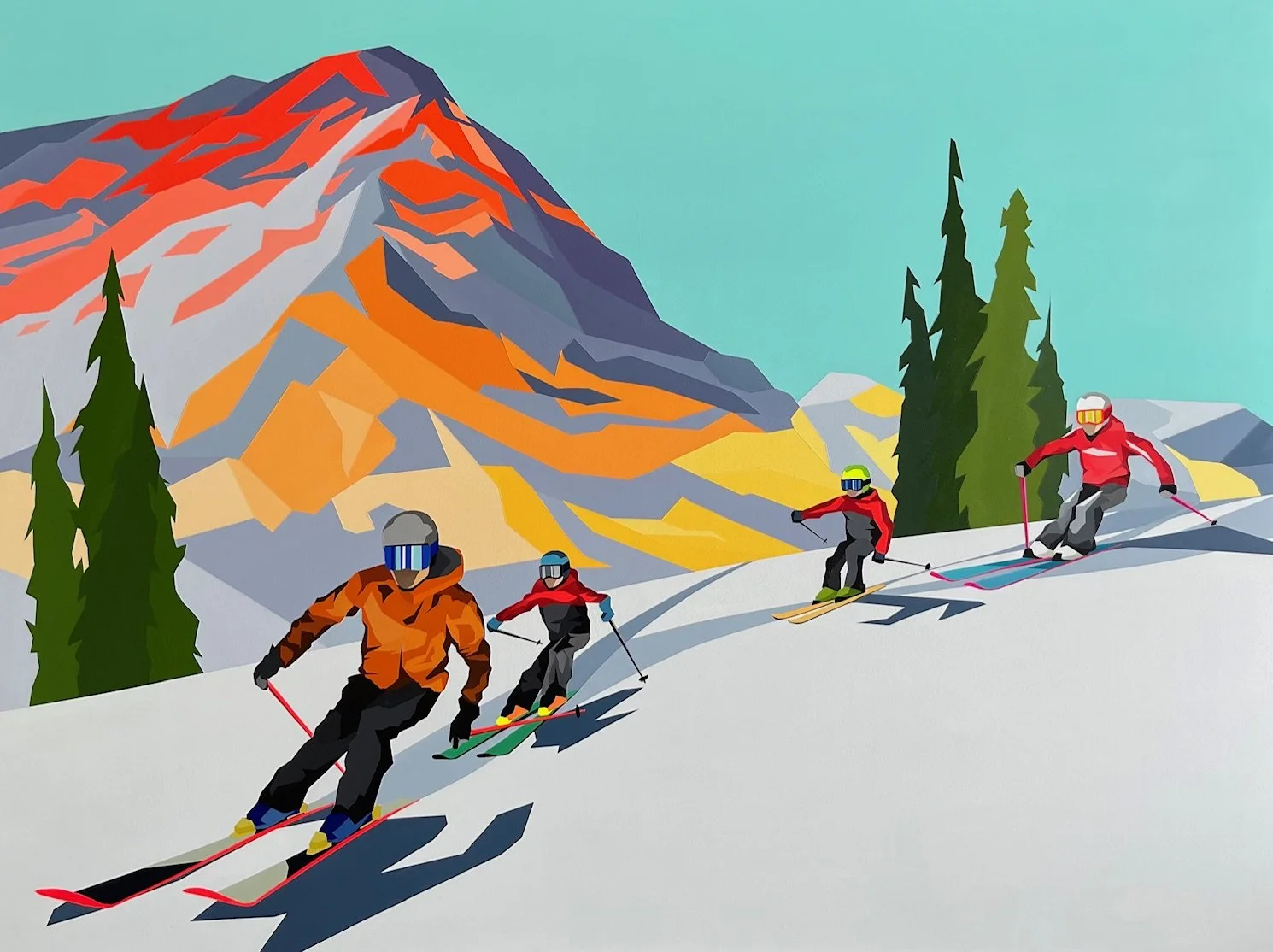 "The Griz" - 30X40 acrylic on birch. 2026. SOLD.