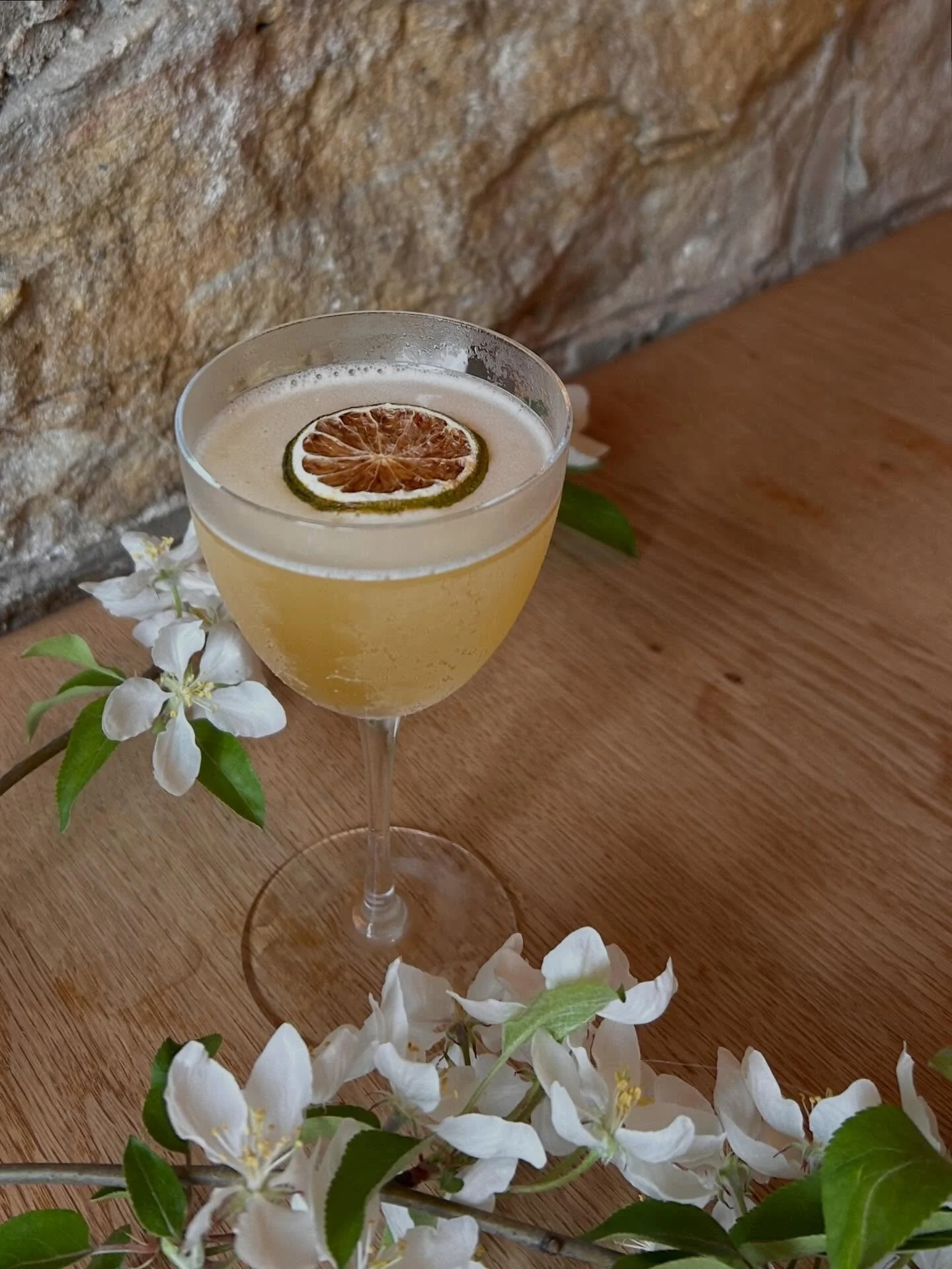 A Kumquat Daiquiri, made with Kumquat Syrup courtesy of Ting @panachebakerycafe and her wonderful bakery &amp; shop in Gananoque 🌿🍞