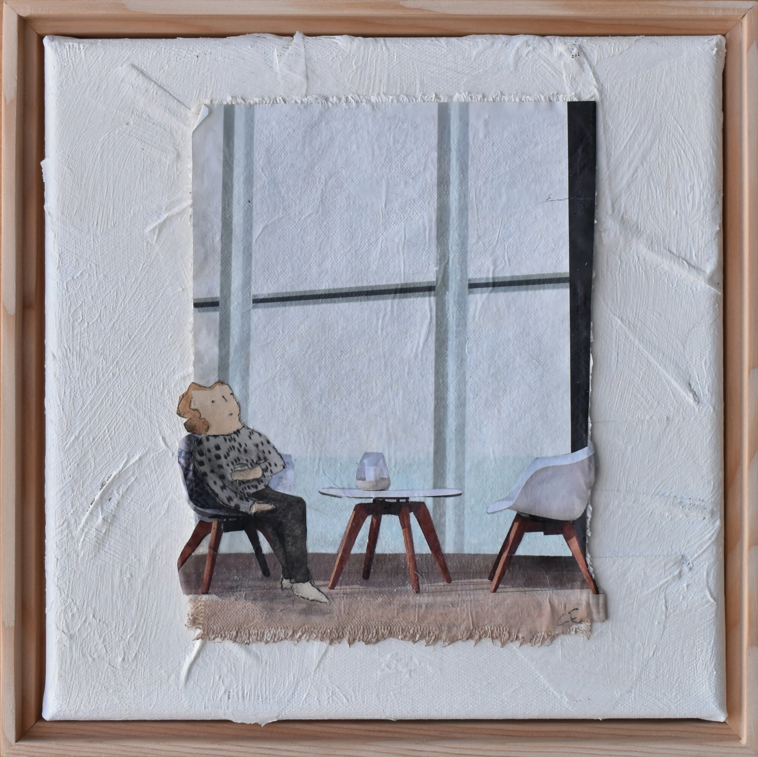 Margie Takes Her Break in the Atrium