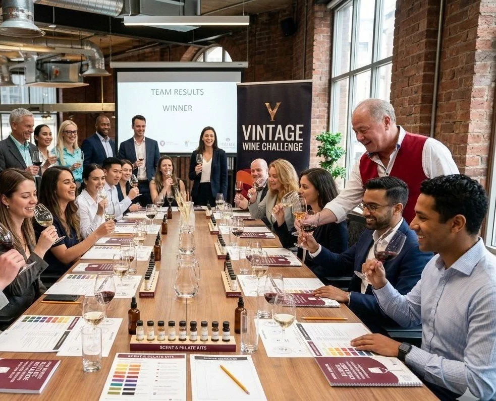 colby wines hosts a corporate blending challenge in liverpool