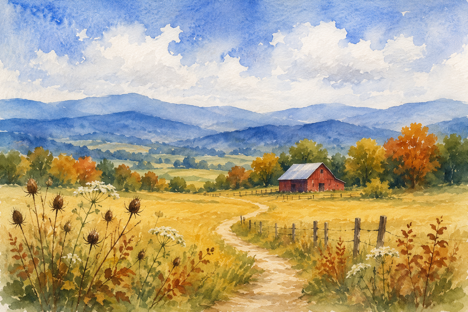 From Earth to Art: Handmade Watercolor Series