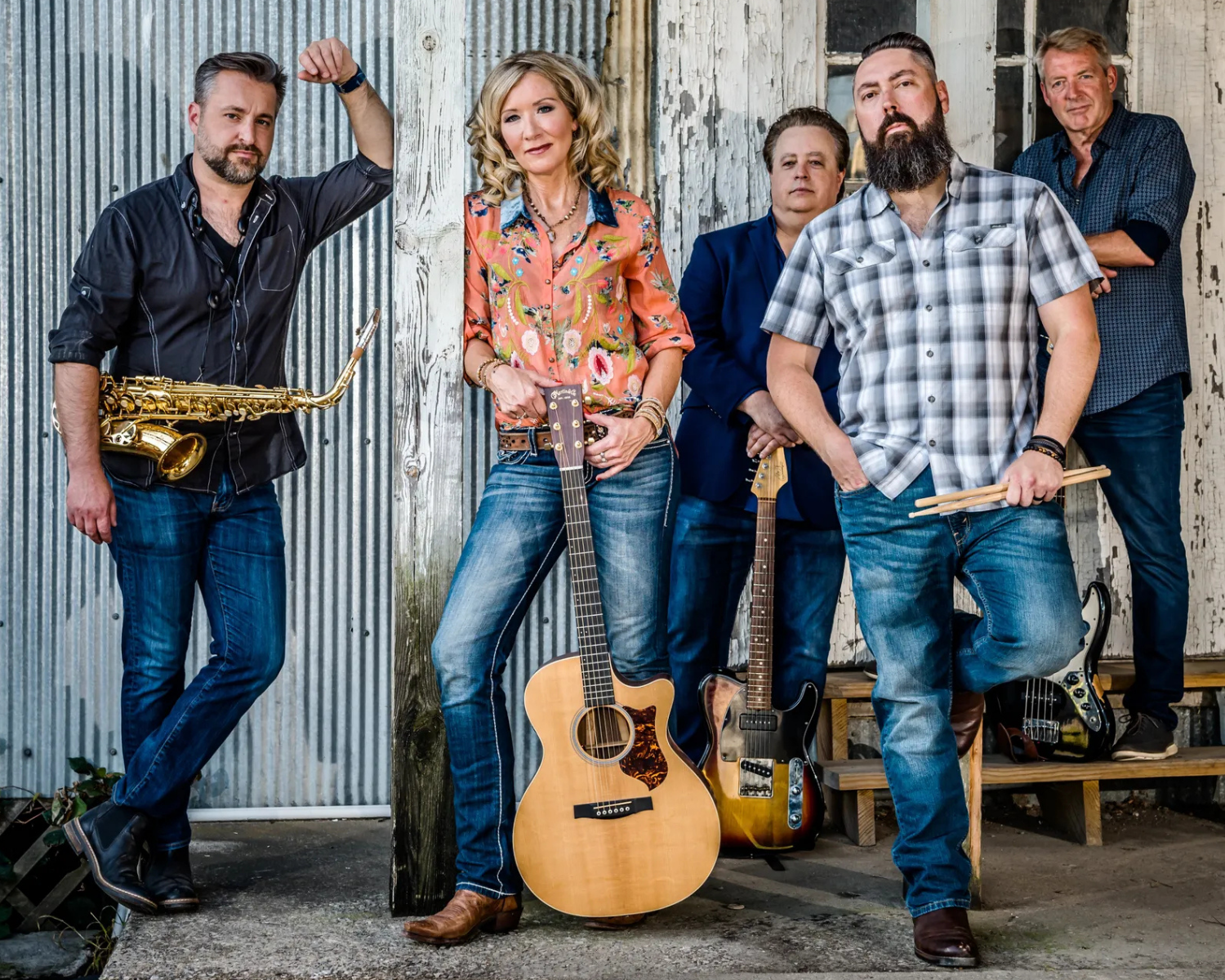 Juliana MacDowell with her band