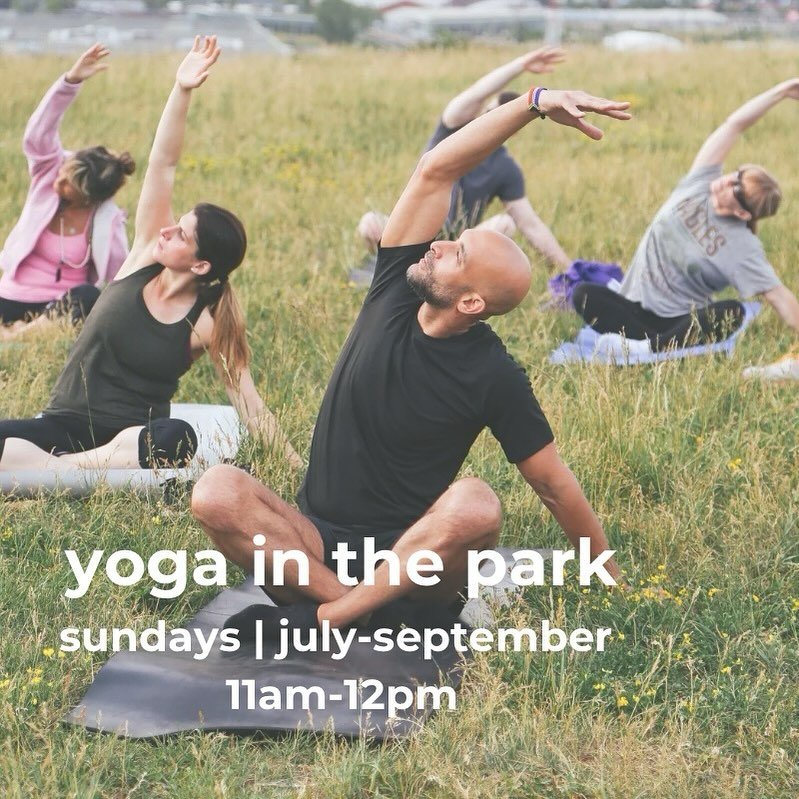 We&rsquo;re pretty stoked to launch Yoga in the Park with some amazing friends this summer! 

Starting this Sunday (July 21st) we will meet you by the lake for an amazing yoga class led by @sarahmemme @shauncwarner 💜💜💜

✅ Furry friends 🐶 and kidd