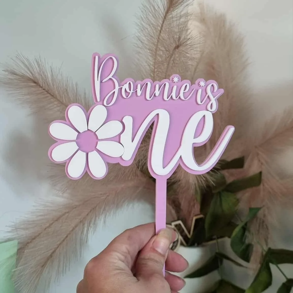 Daisy One Cake Topper.