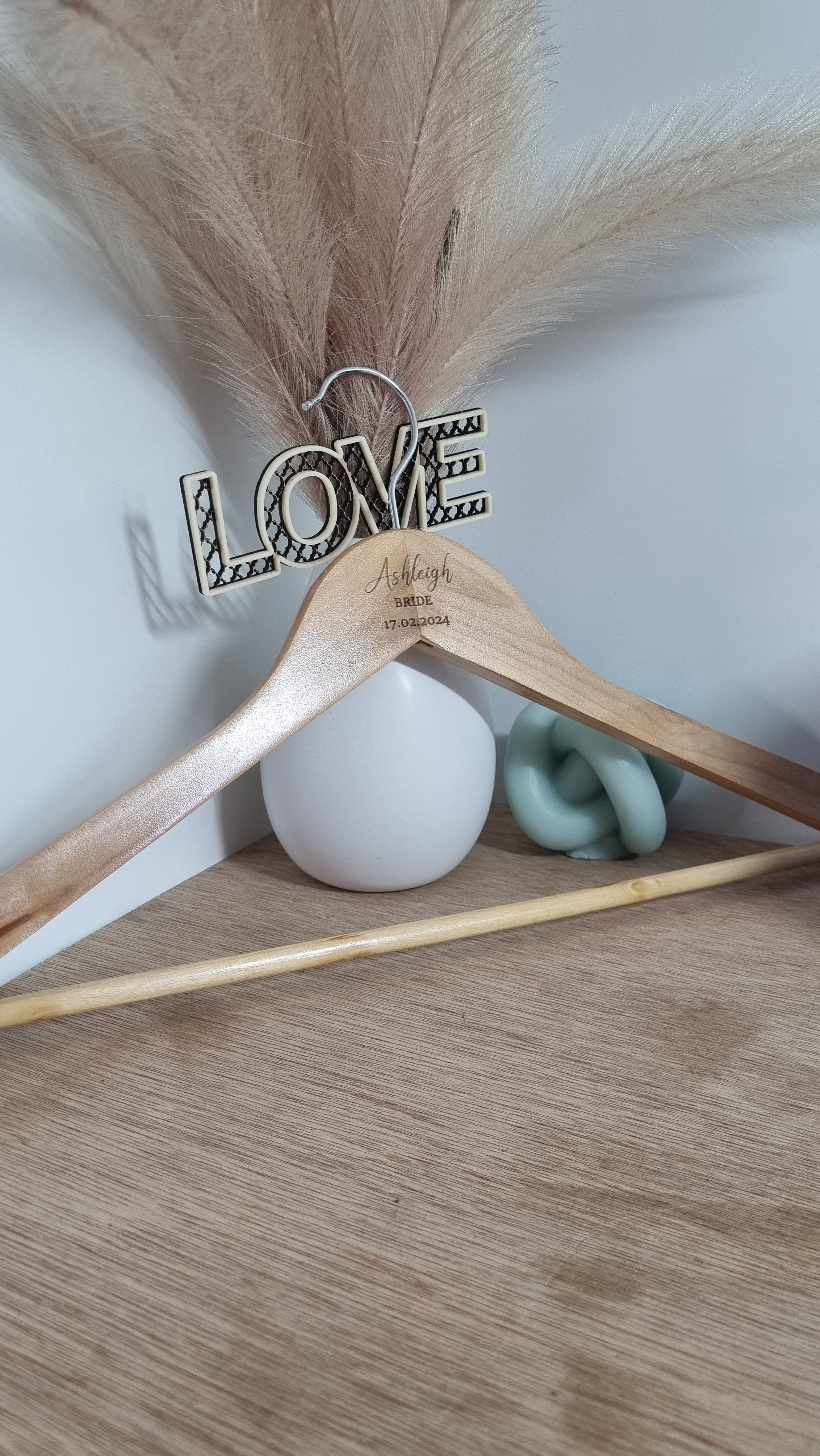 Personalised Wedding Coat Hangers
