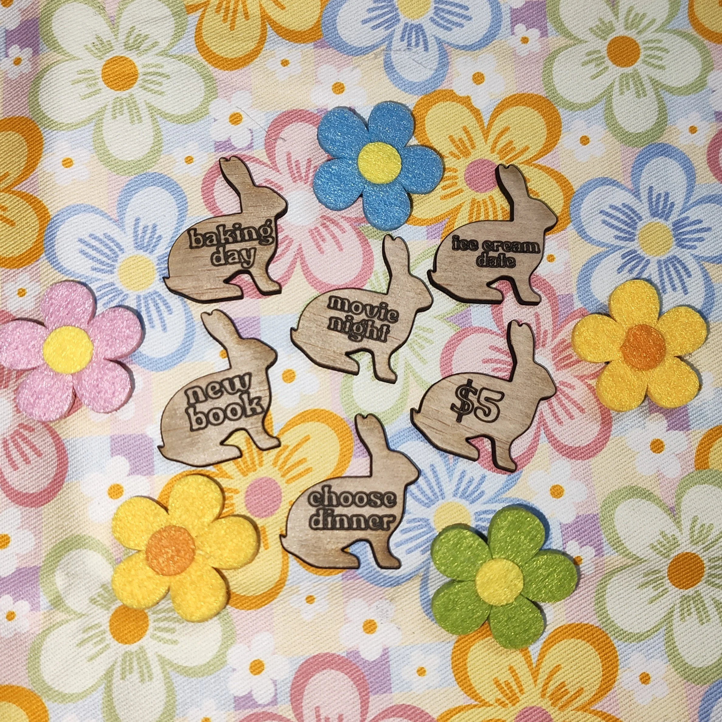 Customisable Easter Bunny Reward Tokens