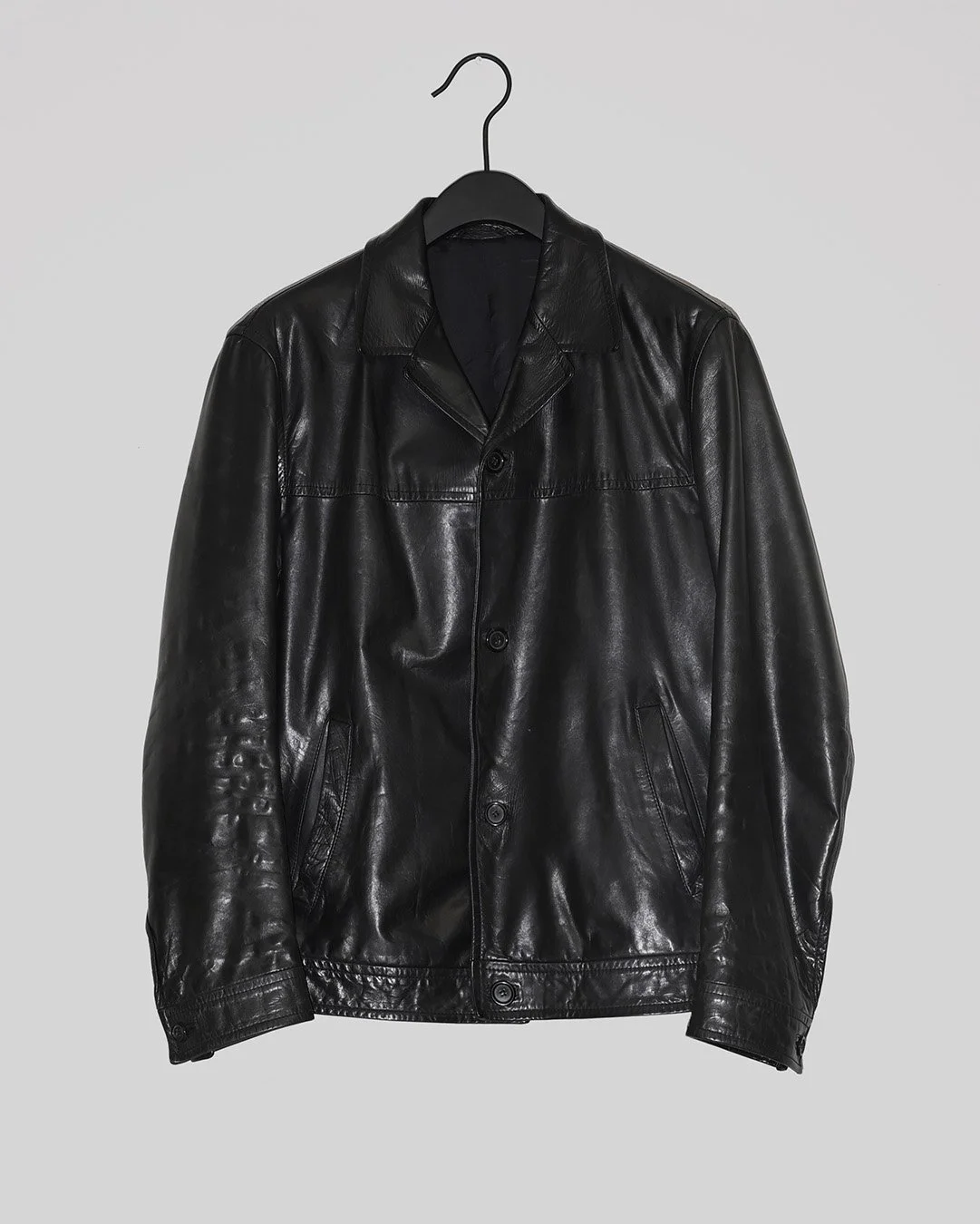 PRADA 2000s Leather Chore Jacket — smithereen07