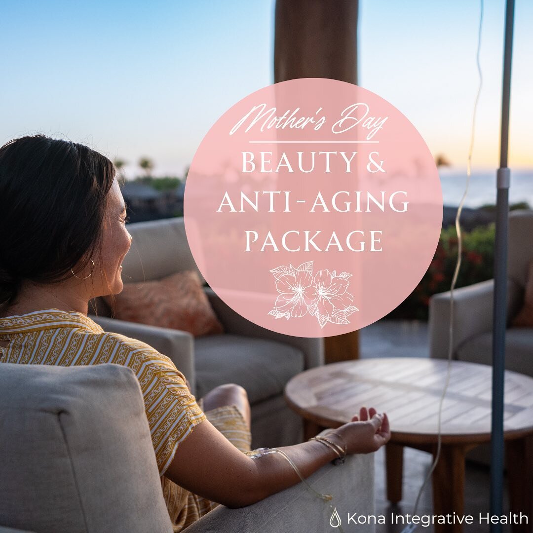 Are you looking for a Mother's Day gift that will leave her feeling beautiful inside and out? 

Our Anti-Aging &amp; Beauty package is just what the mother in your life needs! This custom IV blend of essential nutrients and antioxidants will nourish 