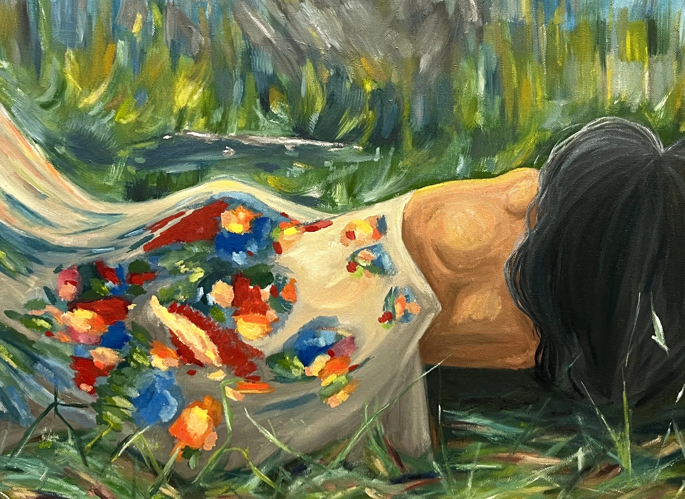 "Untitled" 2023. Oil on Canvas. 20" x 24"