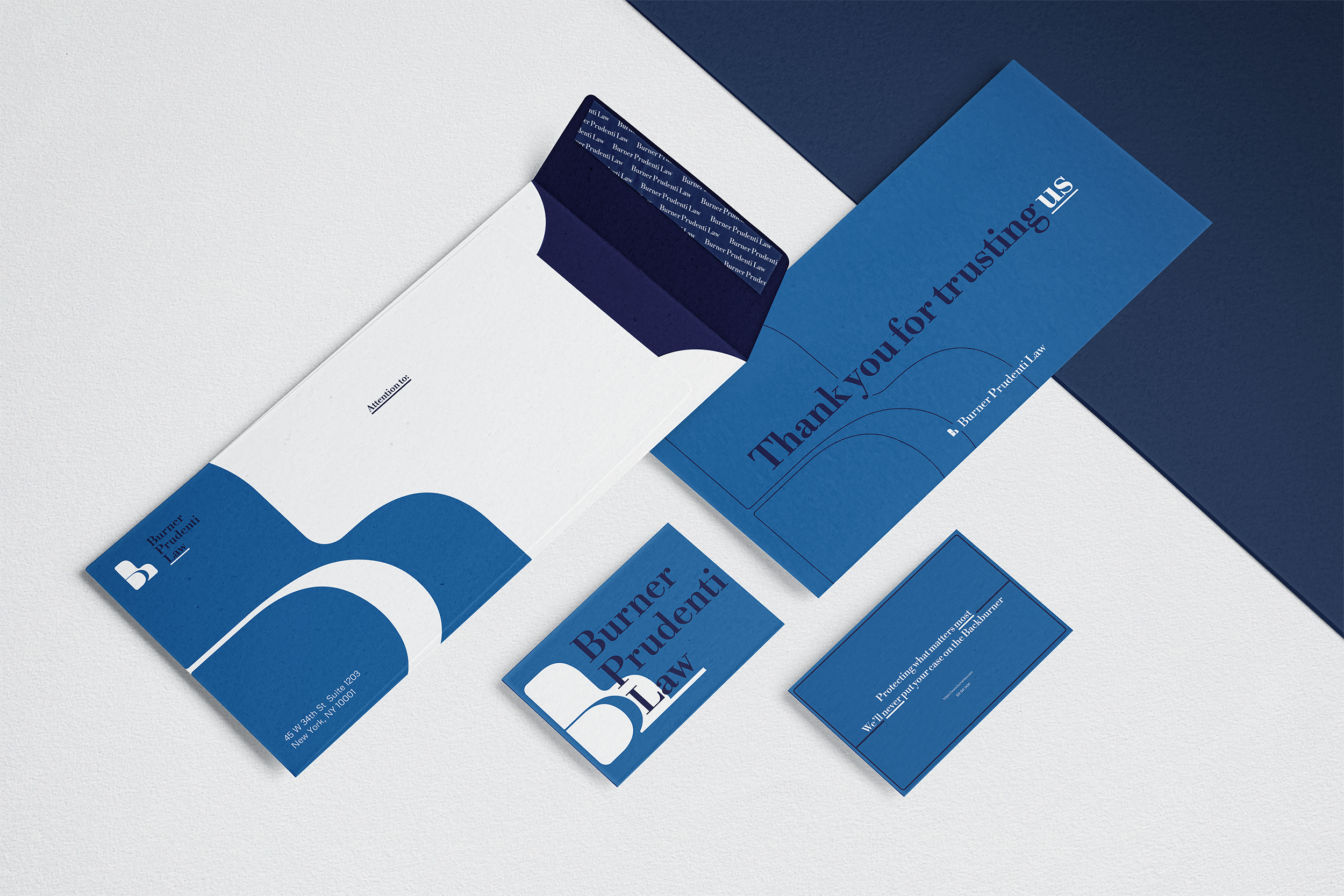 Burner Prudenti Law - Creative Direction, Branding