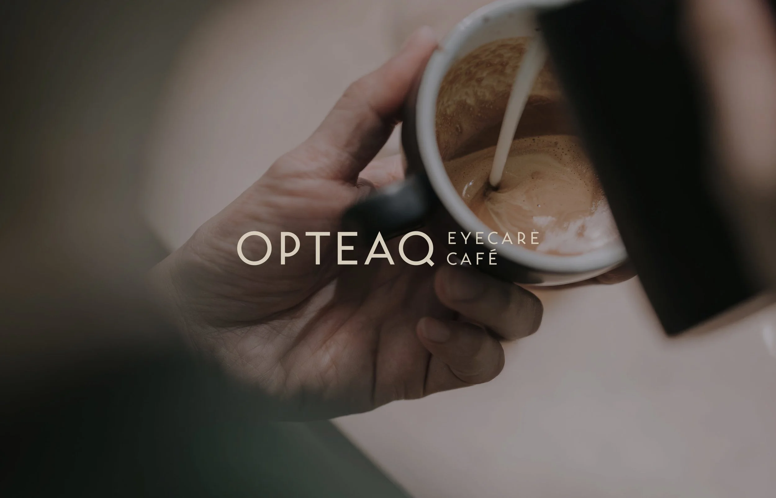 Opteaq Eyecare Cafe Branding & Packaging
