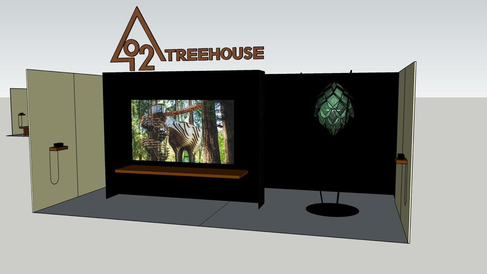 Trade show booth conceptual model