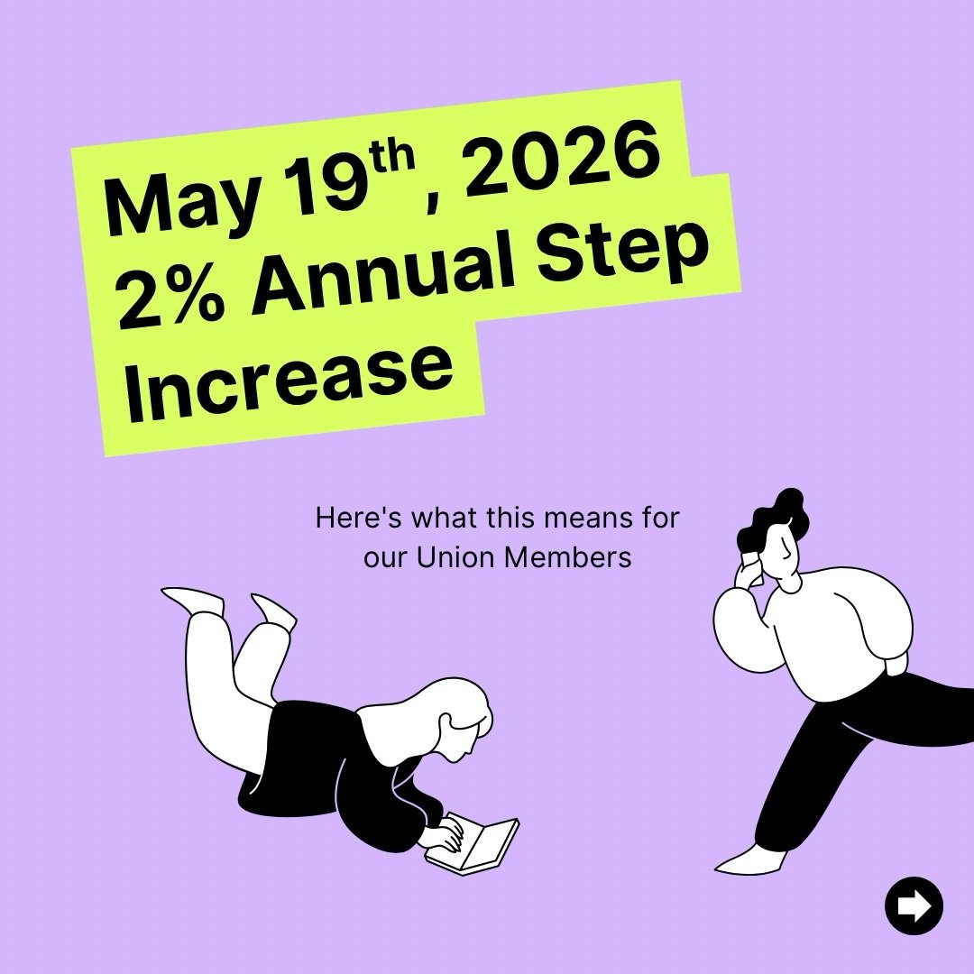 Mark your calendars May 19th, 2026. 
2% Annual Step Increases!
#StrongerTogether