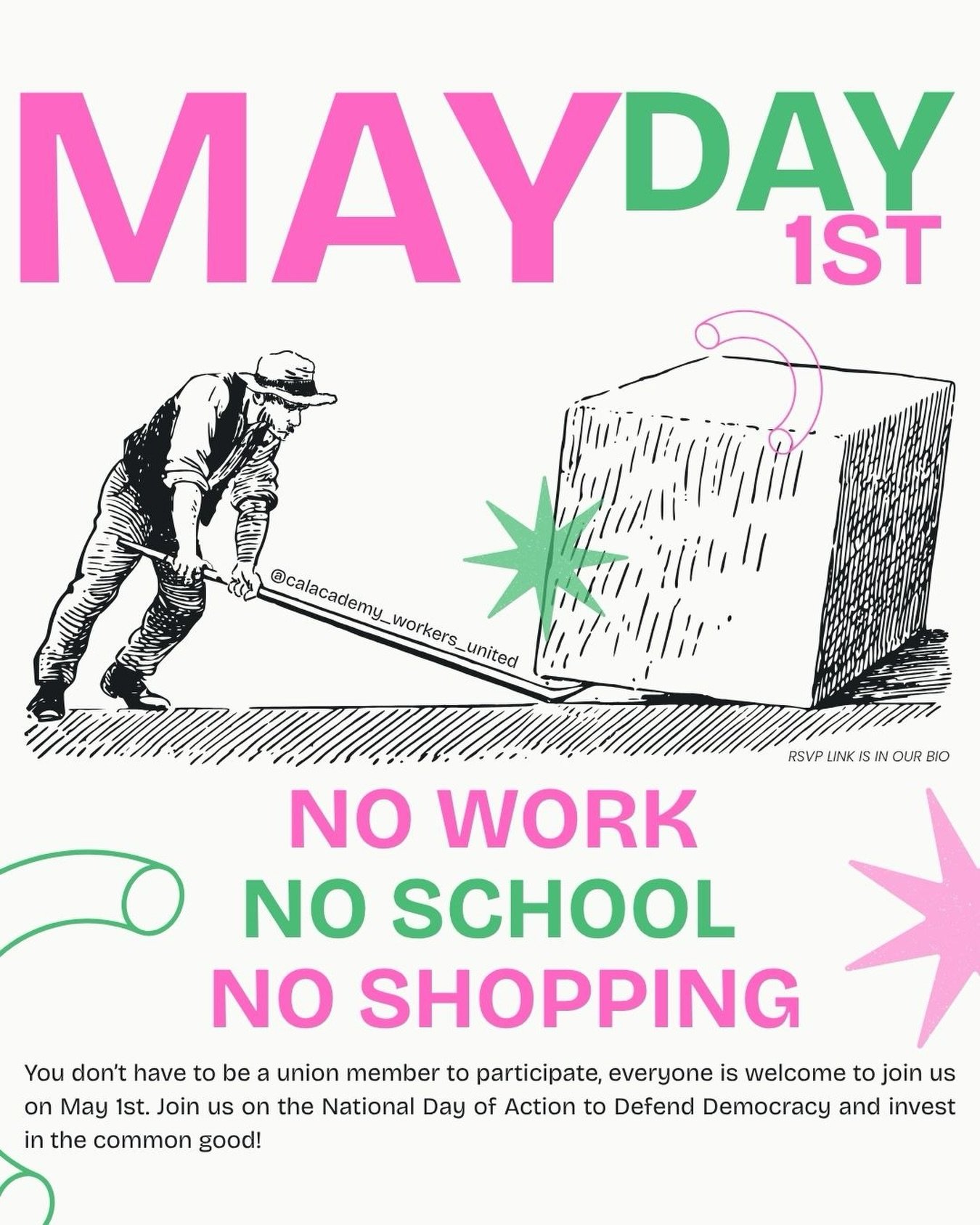 MAY DAY
No Work. 
No School. 
No Shopping. 
05.01.2026.