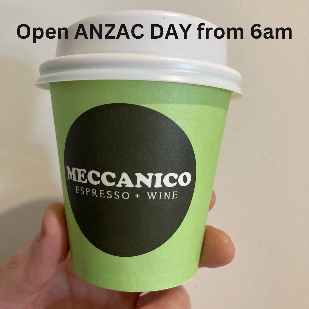 Open ANZAC day from 6am