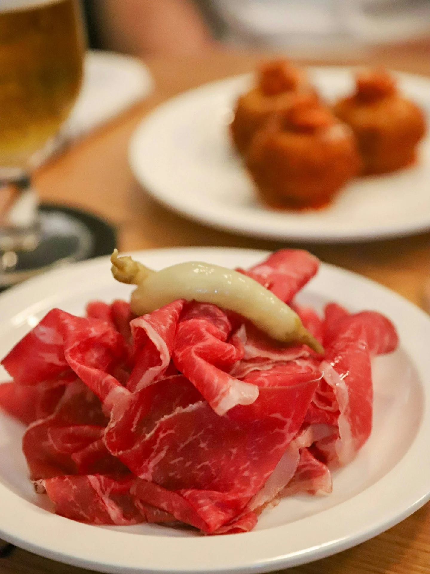 A little preview of what the weekend looks like 🍷 

Wagyu bresaola, sliced to order, and arancini formaggio... just the beginning.

Dinner service runs 5pm to 9pm Friday &amp; Saturday evenings.
Book your table&hellip; or just walk in when you're re