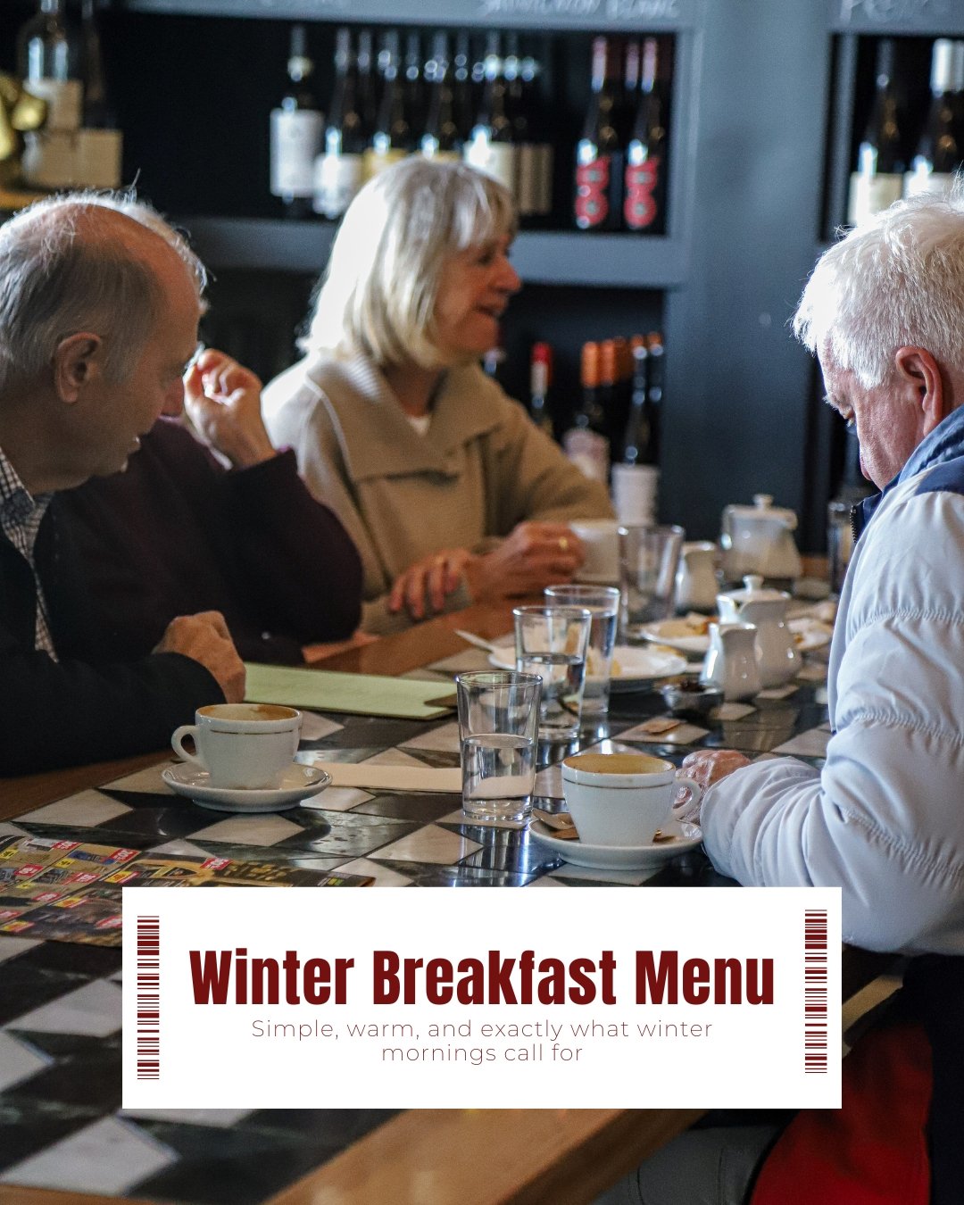 A few dishes made for this kind of weather ❄️ 

Elevated breakfast classics built on the foundations of local heritage pork, artisan sourdough, and hand-foraged mushrooms, light snacks perfect as a starter or a light accompaniment to your coffee and 