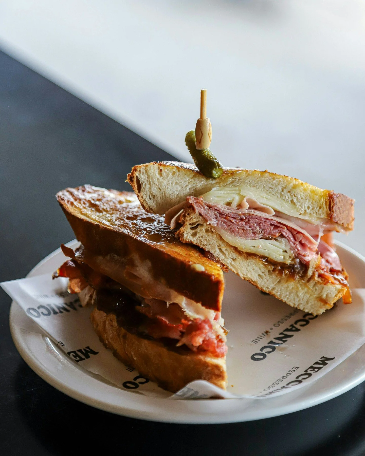 Cold days and warm toasties have become a pretty common pairing around here lately 🍖 

Fresh toasted sourdough, sliced-to-order meats, melted cheese and lunch that warms you up properly before heading back out into the day.