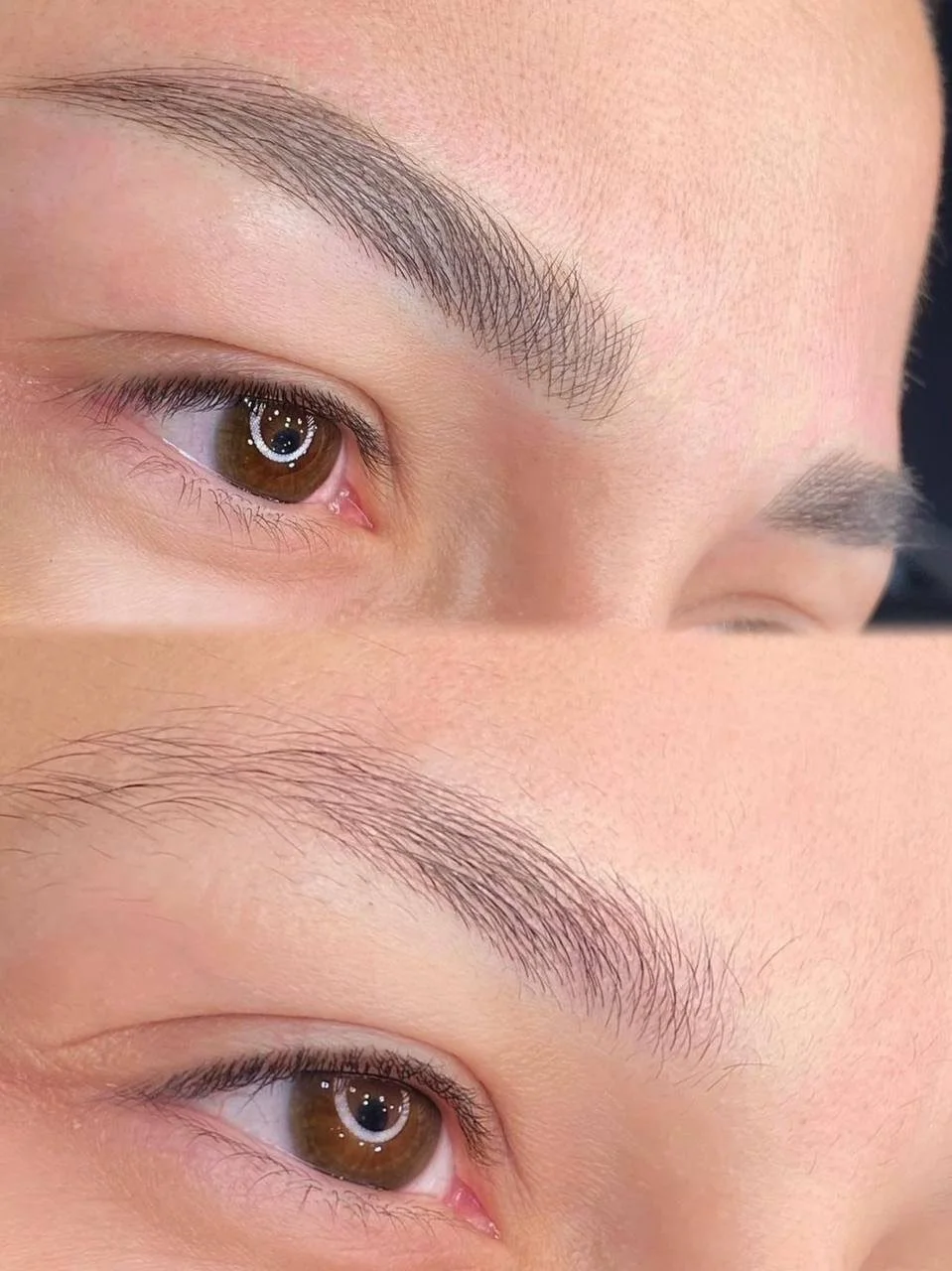 Microblading eyebrow tattoo – before and after results by Brows by Nesa Studio City