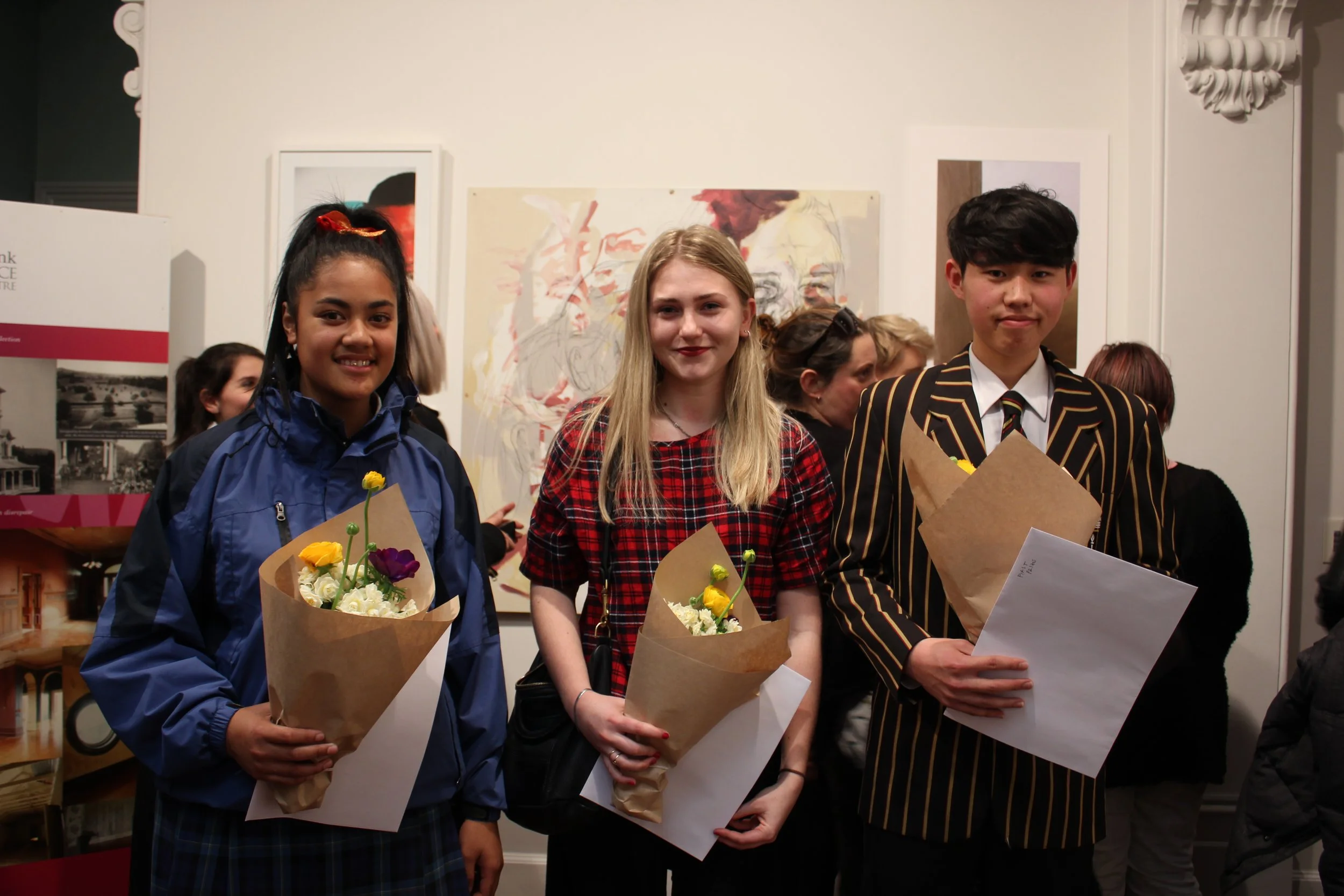 The winners of the Fourth Secondary Schools Art Awards