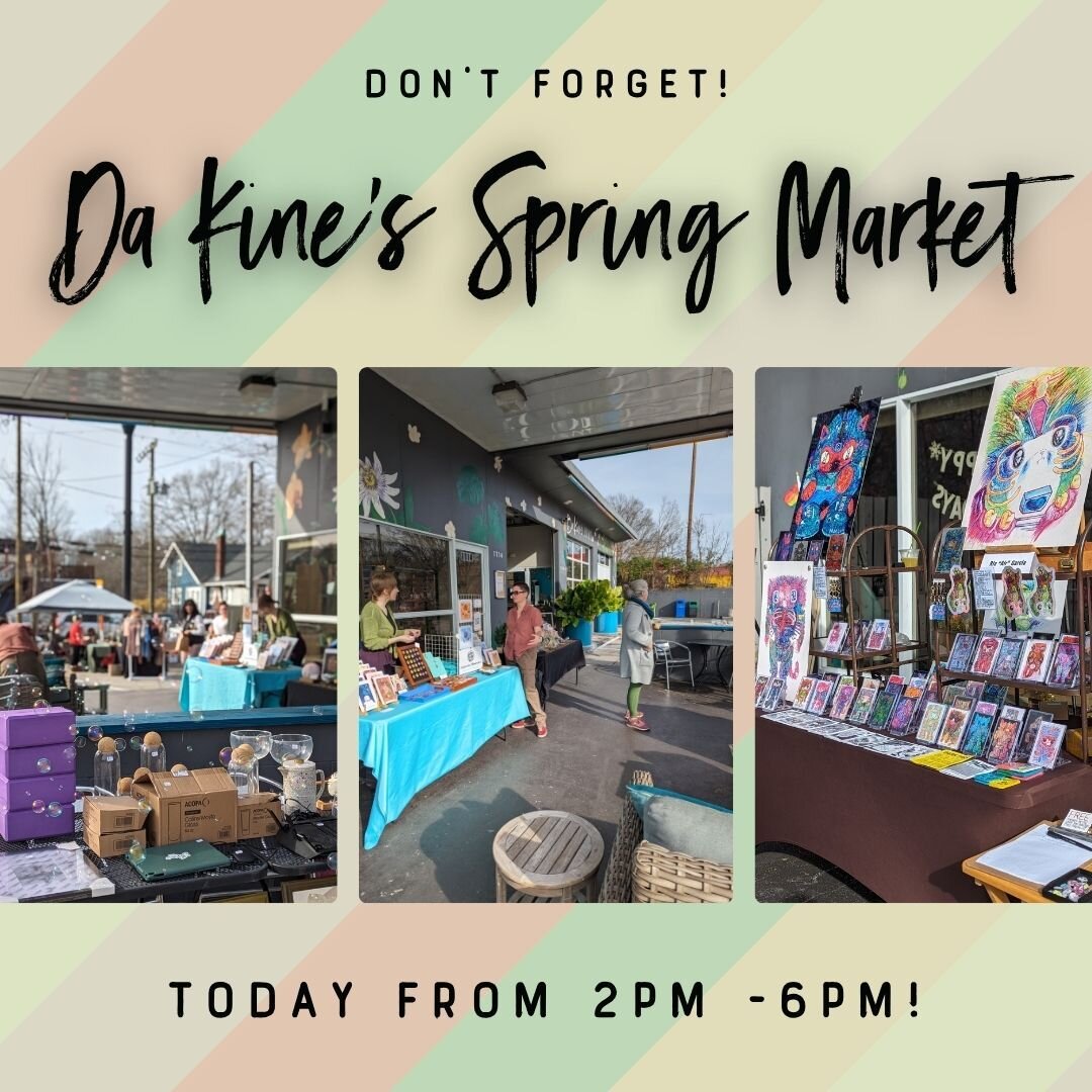 Don&rsquo;t forget - the Da Kine's Spring Pop-Up Market is today! Swing by between 2pm and 6pm to do some shopping and discover new small businesses and local artists! 🎨 💫 They have really great vendors on board, so don&rsquo;t miss out! 🌷 🛍️