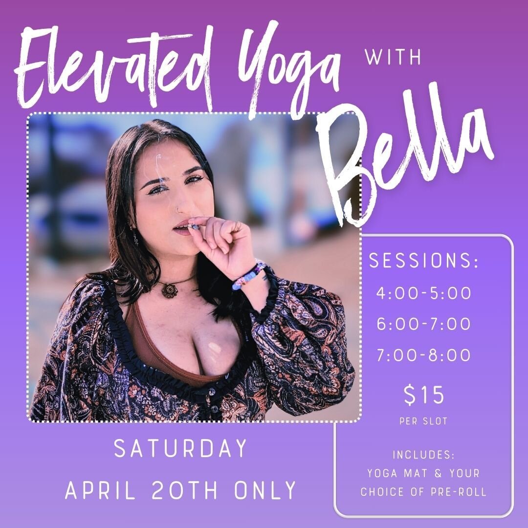 Inhale, exhale, and flow into your 4/20 with a mellow yoga class hosted by Plant Mama&rsquo;s! 🧘 🍃 Mark your calendars for April 20th and join us for Elevated Yoga with Bella! 🧚 💗
.
We think hemp and yoga go together like peanut butter and jelly.