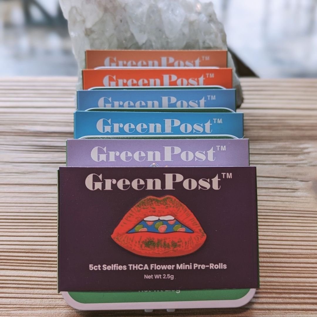 Looking for a fun way to 🍃elevate🍃 your self-care routine? Give GreenPost&rsquo;s Selfies a try! These come in a convenient case for smell-free travel and contain five half-gram pre-rolls each, perfectly sized for a solo sesh! 🌬️ Plus, you&rsquo;l
